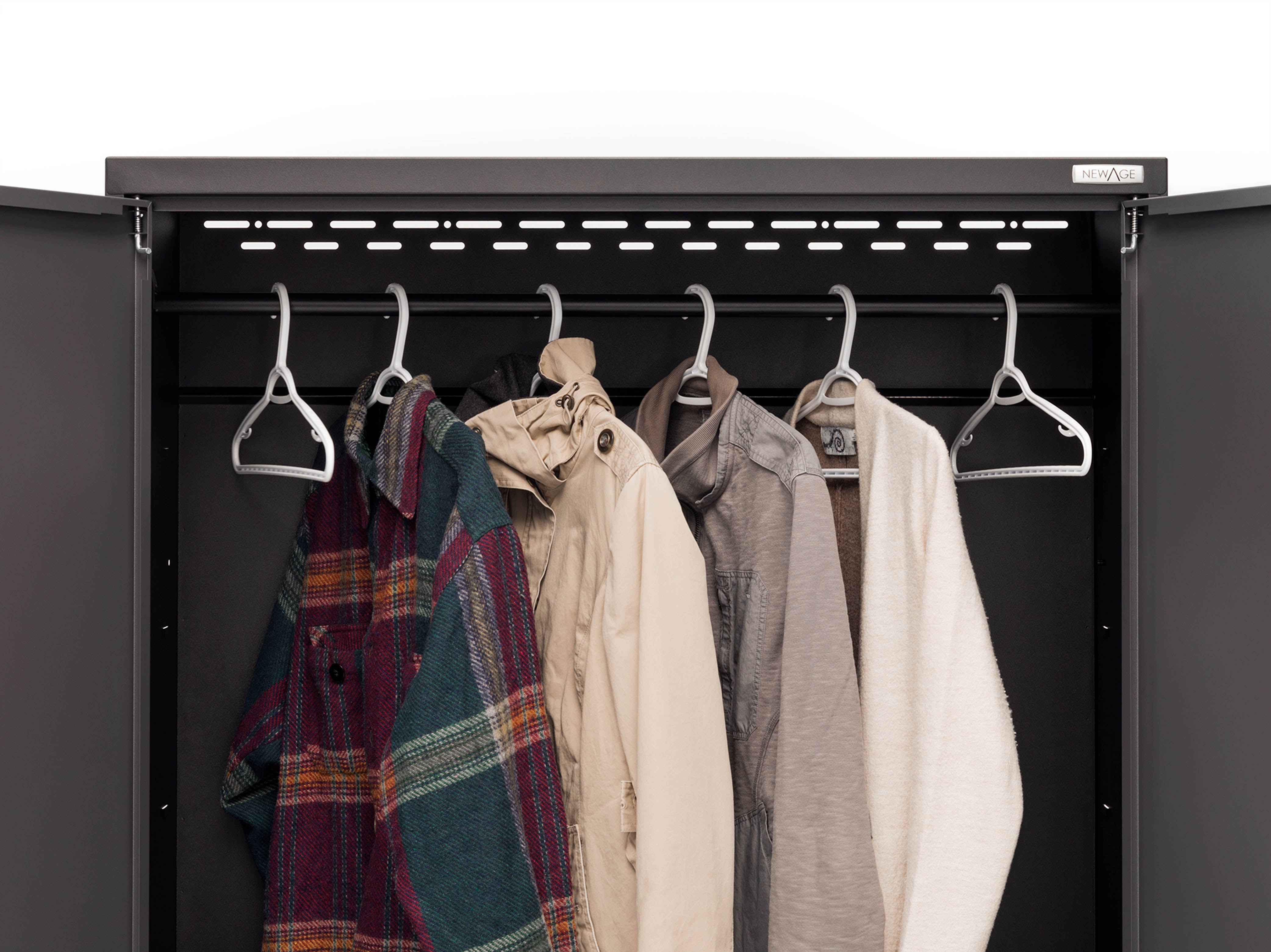 Bold Series 5 Piece Cabinet Set with Multi-use Locker, Wall Cabinet, and 48-Inch Workbench