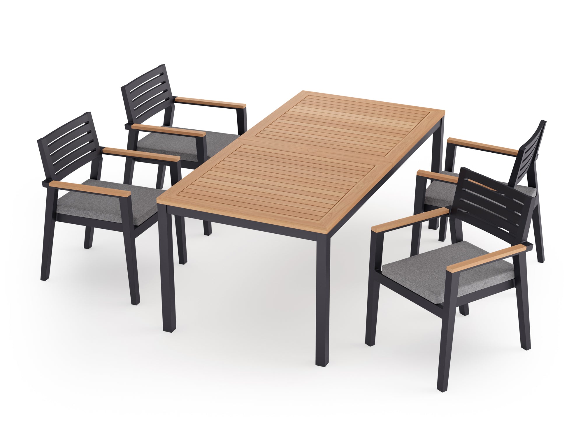 Rhodes 4 Seater Dining Set with 72 in. Table