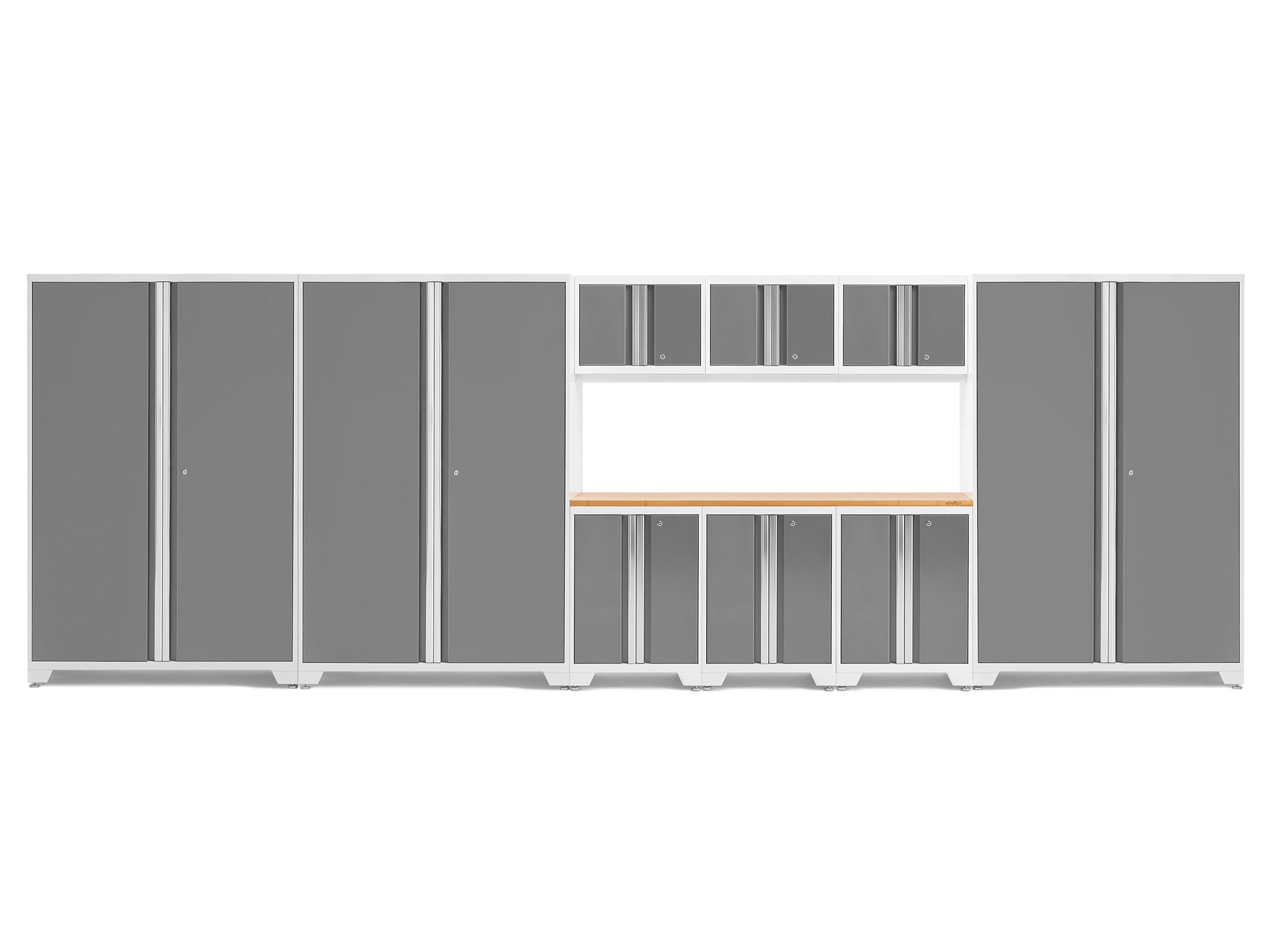 Bold Series 10 Piece Cabinet Set with 48 in. RTA Locker