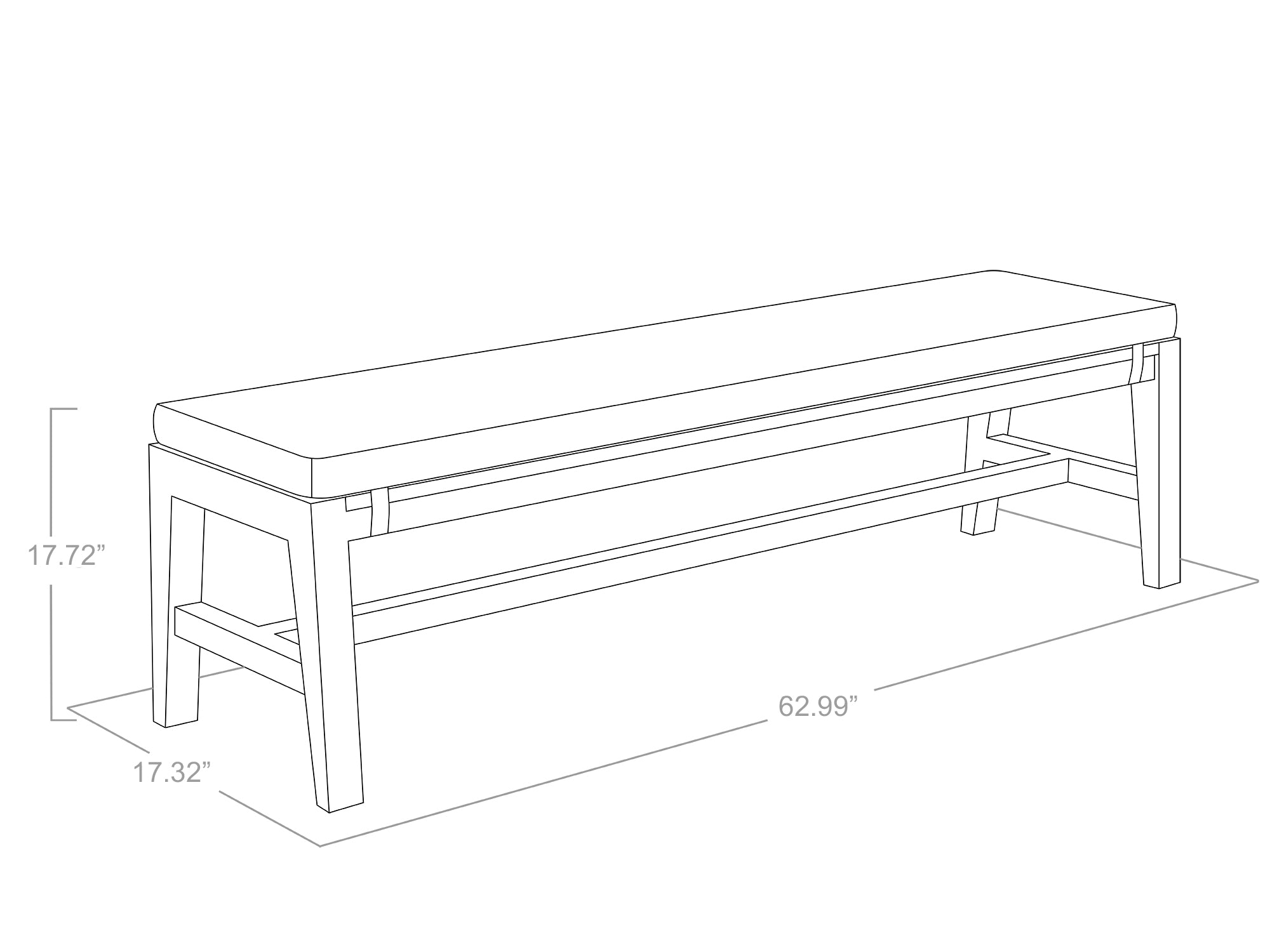 Rhodes Dining Bench