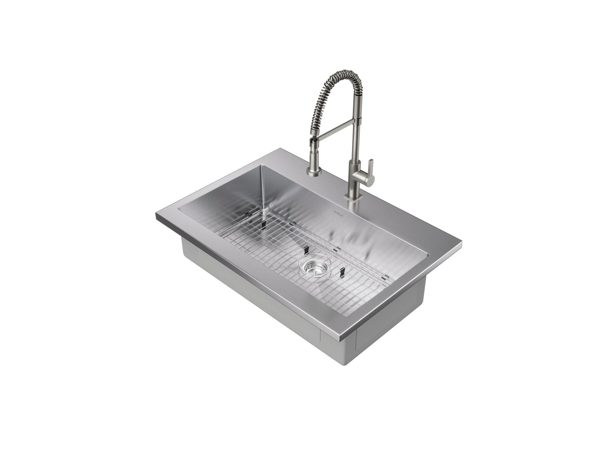 36 in. Standard Sink with Coiled Pull Down Faucet