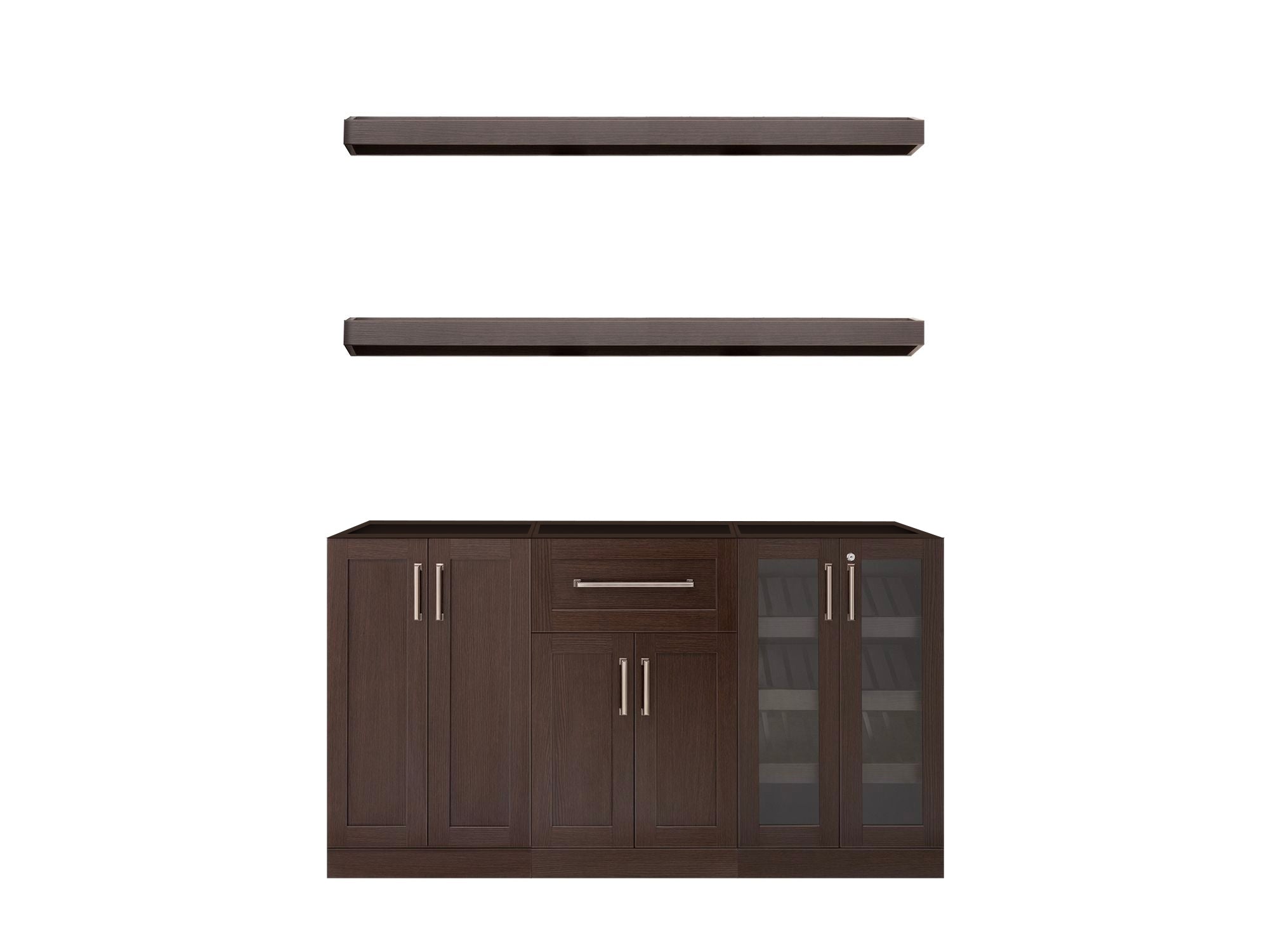 Home Bar 5 Piece Cabinet Set