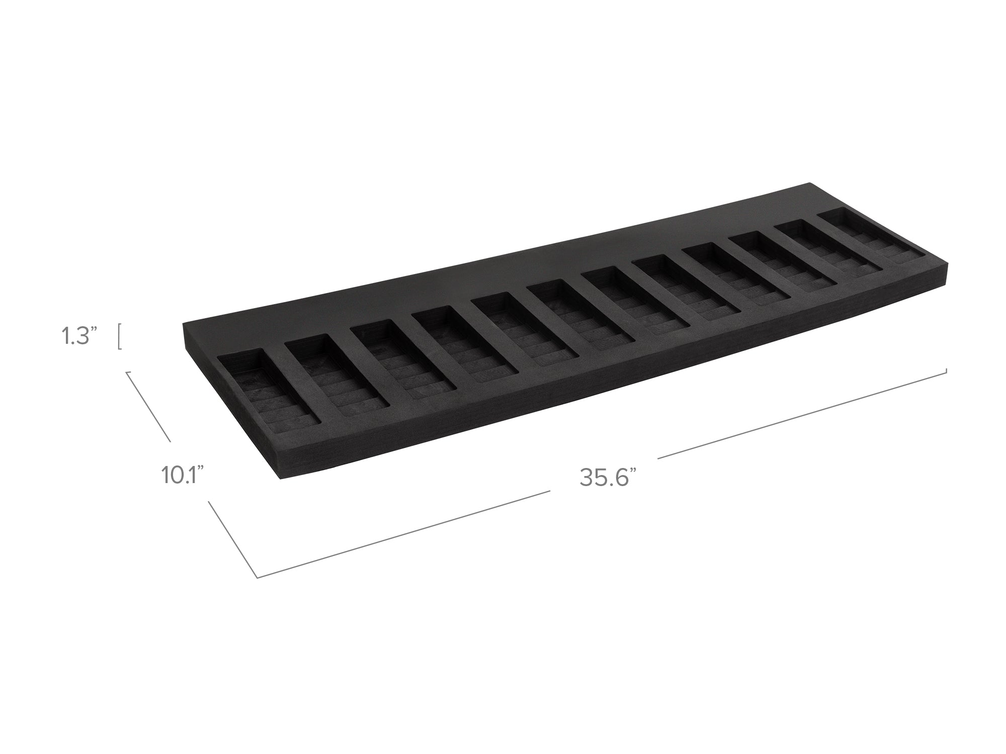 Secure Gun Cabinet Accessory - 36 in. 12 Gun Stock Rest