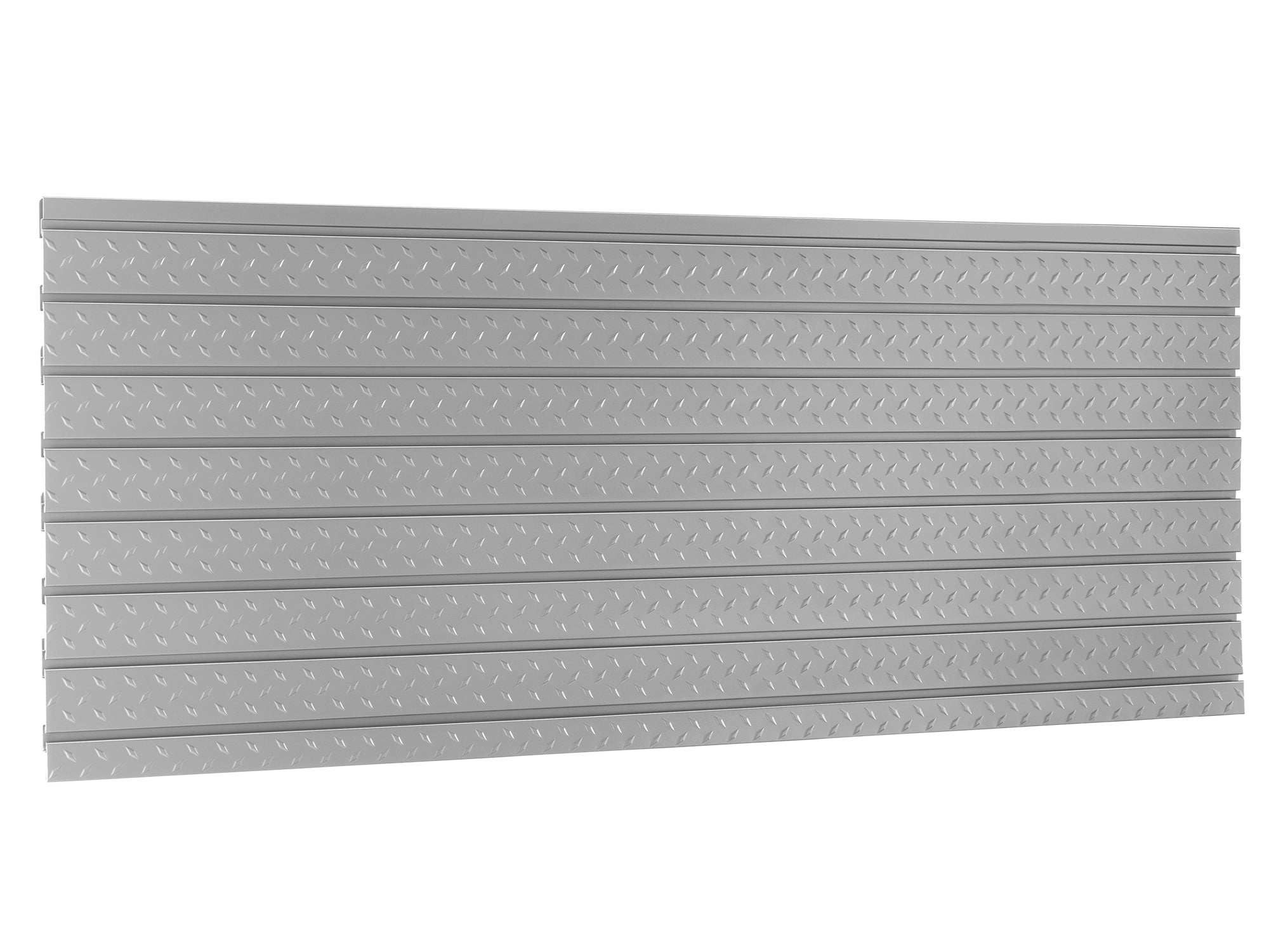 Pro Series 84 in. Diamond Plate Slatwall Backsplash