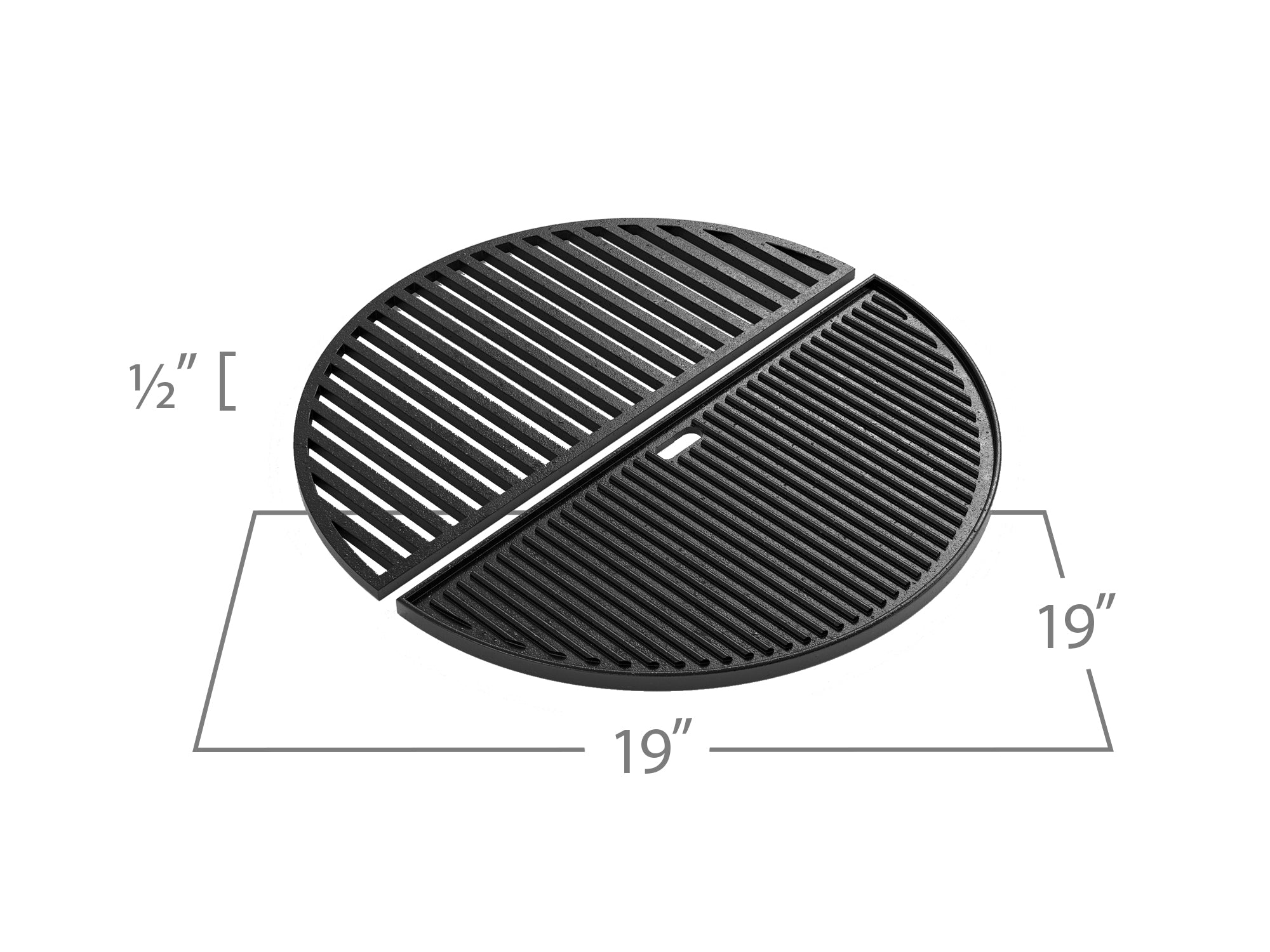 Outdoor Kitchen 19 in. Cast Iron Griddle
