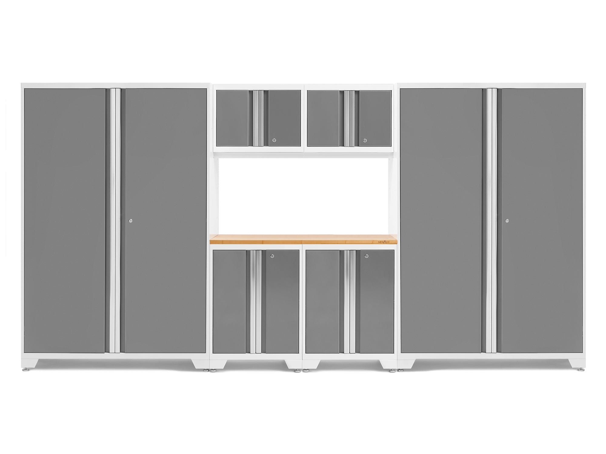 Bold Series 7 Piece Cabinet Set with 48 in. RTA Locker