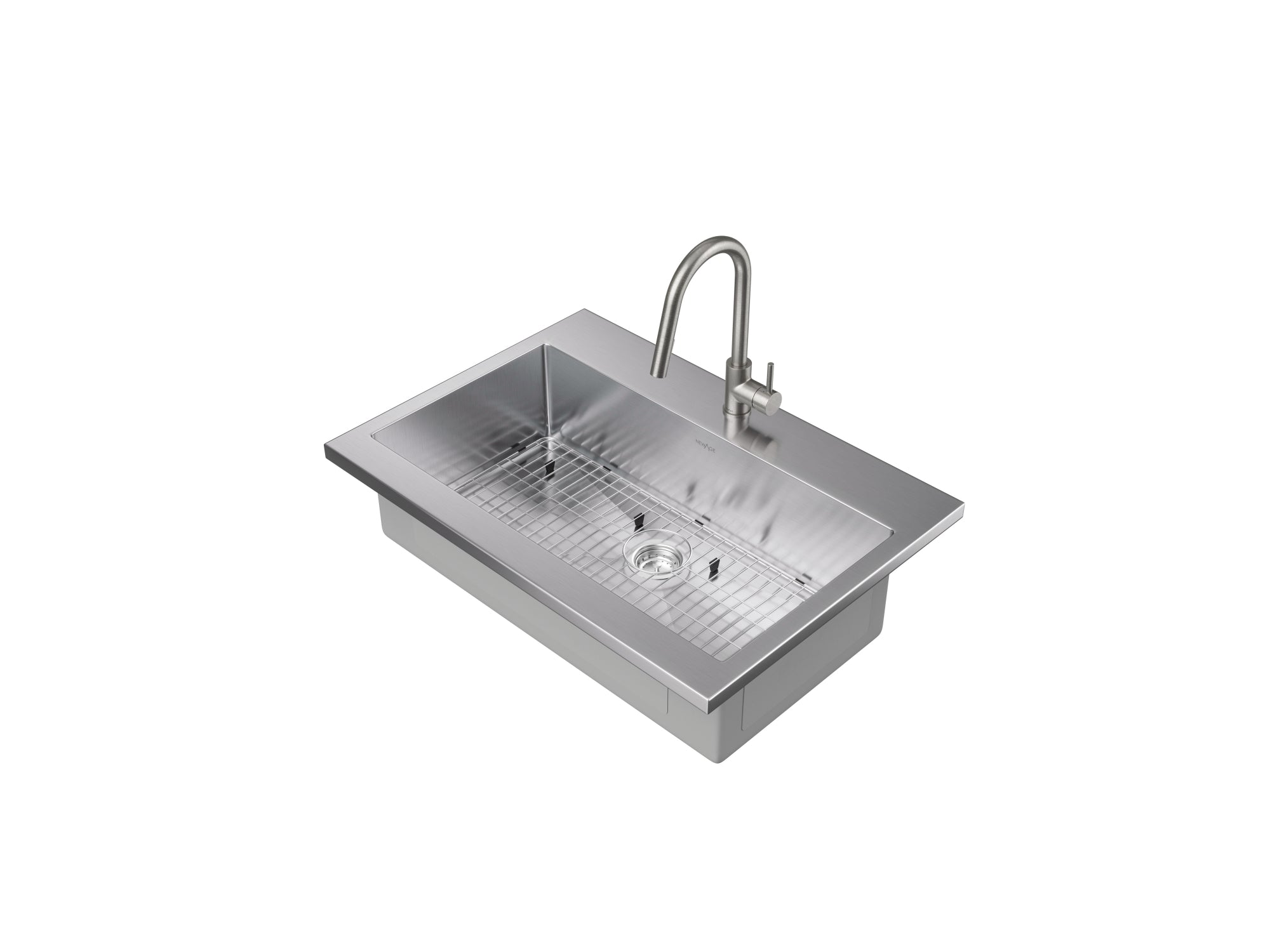 36 in. Standard Sink with Classic Pull Down Faucet