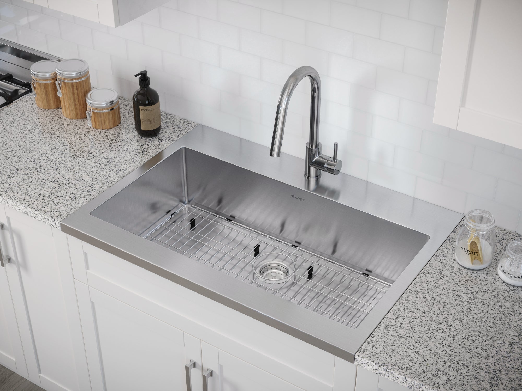 36 in. Standard Sink with Classic Pull Down Faucet