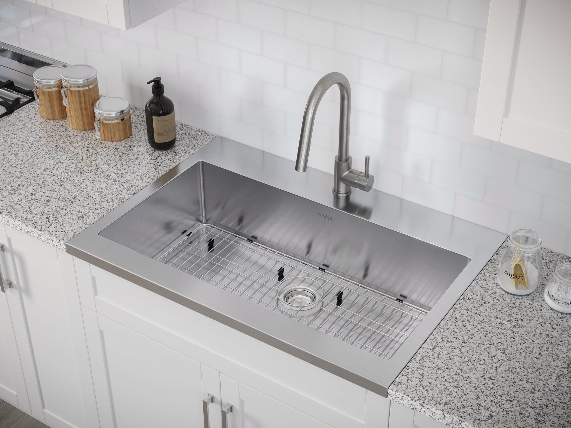 36 in. Standard Sink with Classic Pull Down Faucet