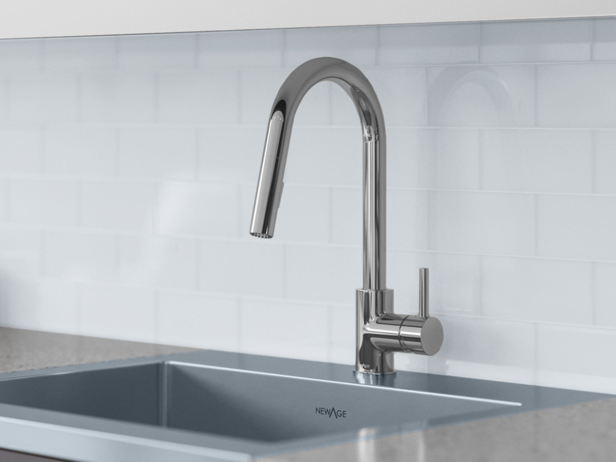 36 in. Standard Sink with Classic Pull Down Faucet
