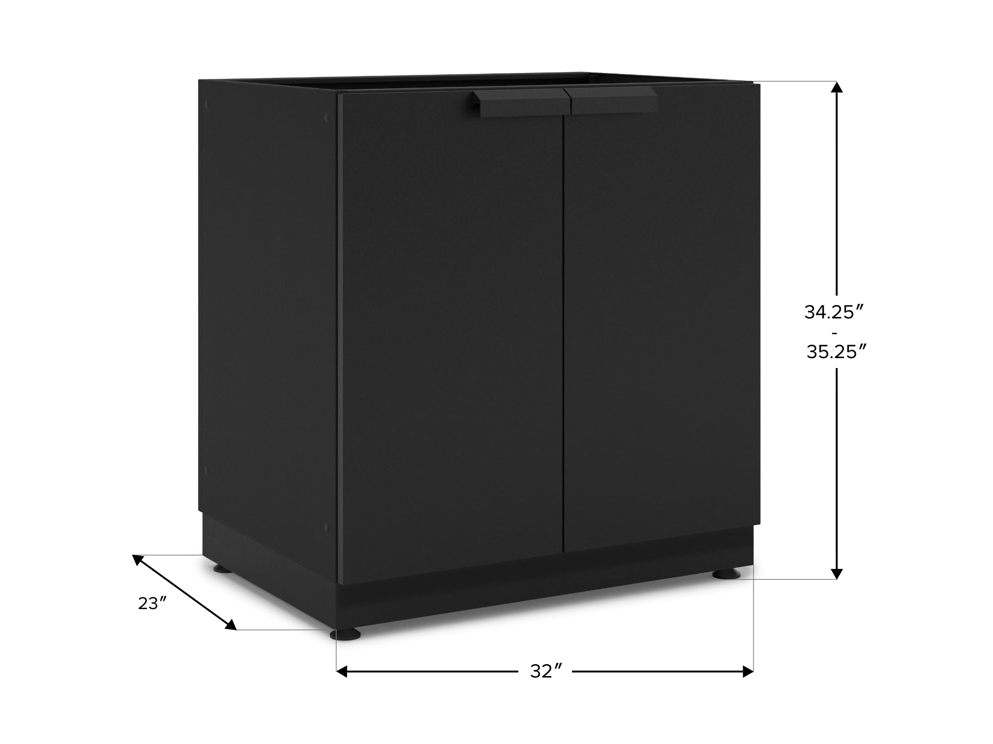 Outdoor Kitchen Stainless Steel 2-Door Cabinet