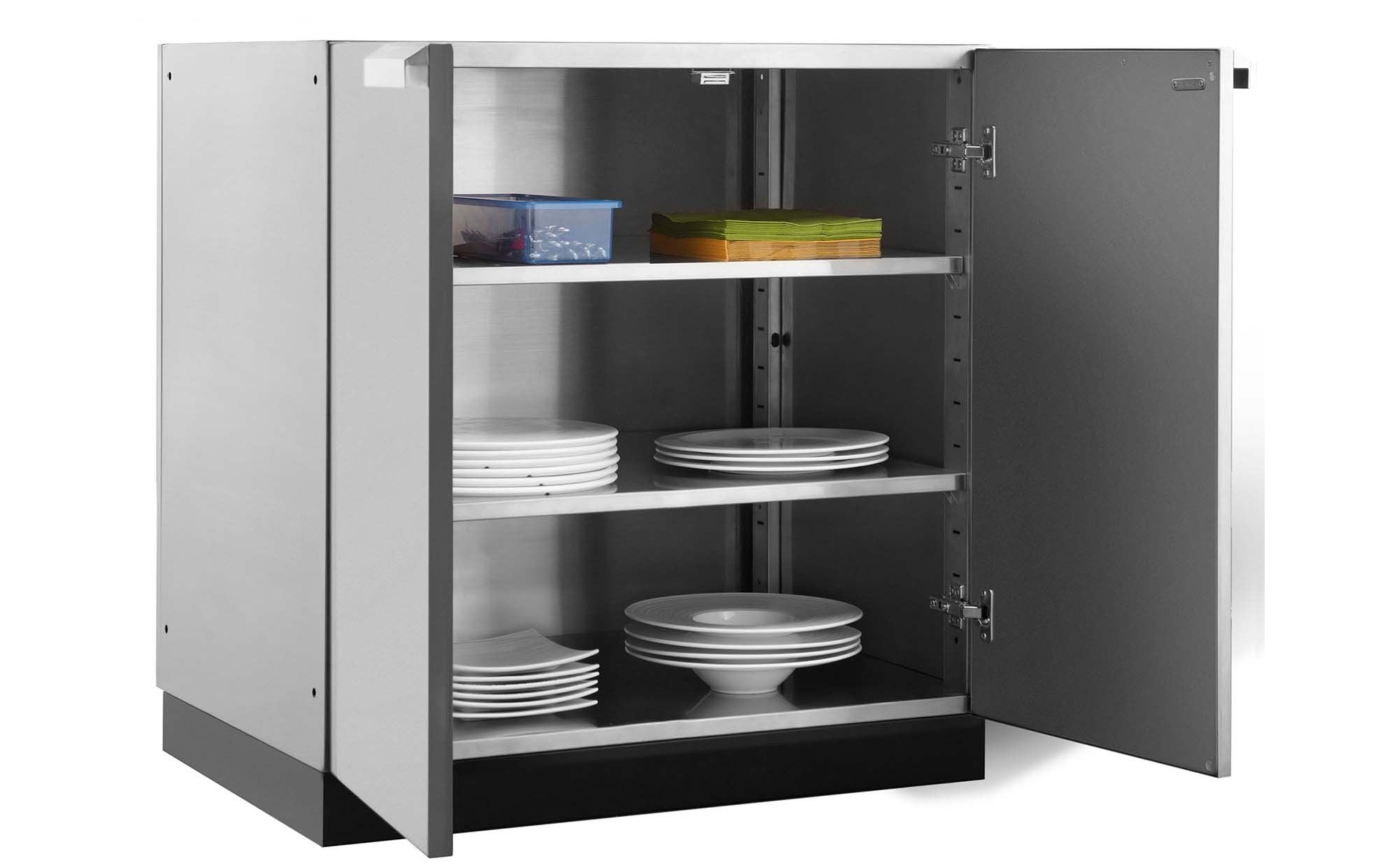 Outdoor Kitchen Stainless Steel 2-Door Cabinet