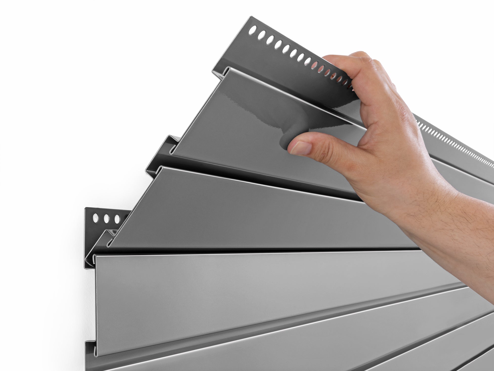 Bold Series 48 in. Slatwall Backsplash