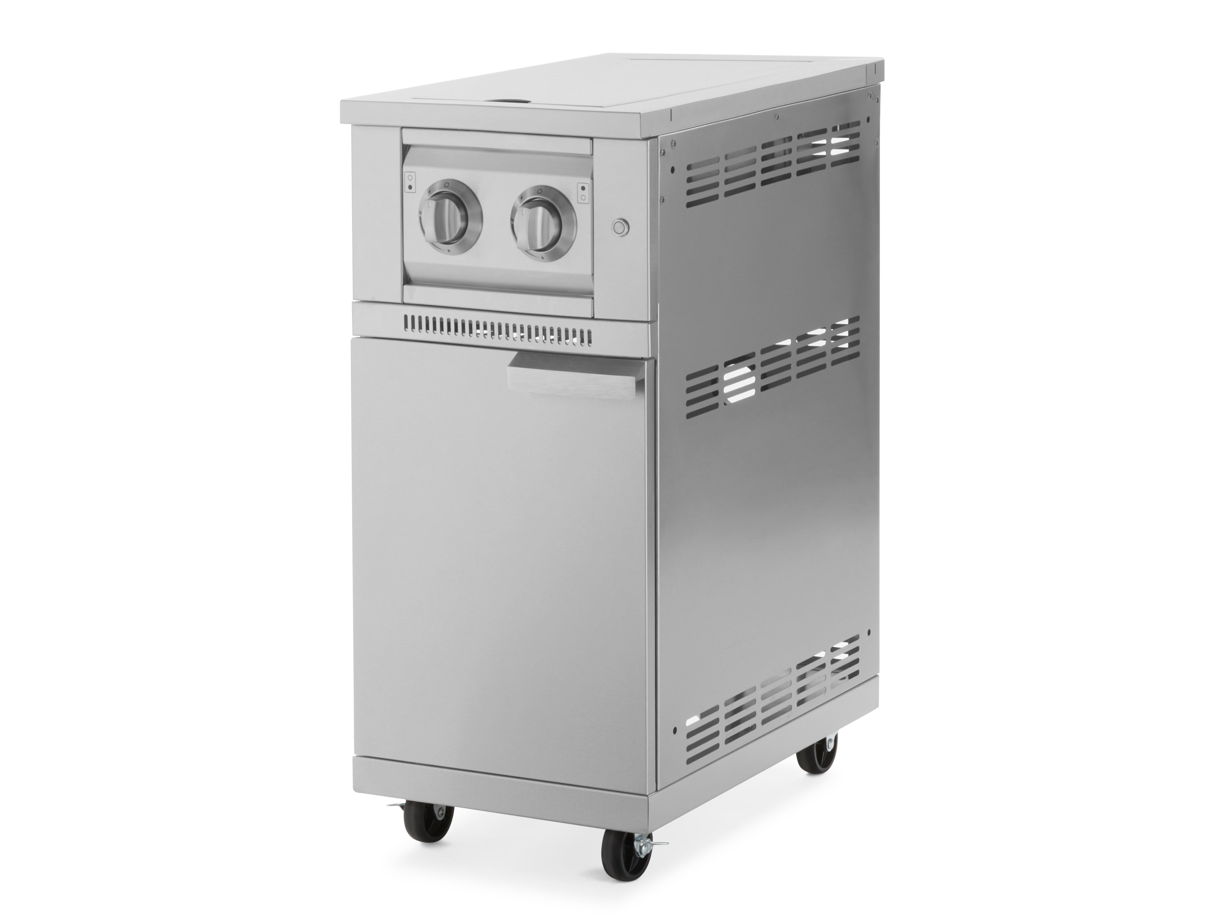 Outdoor Kitchen Classic Stainless Steel Side Burner Cart