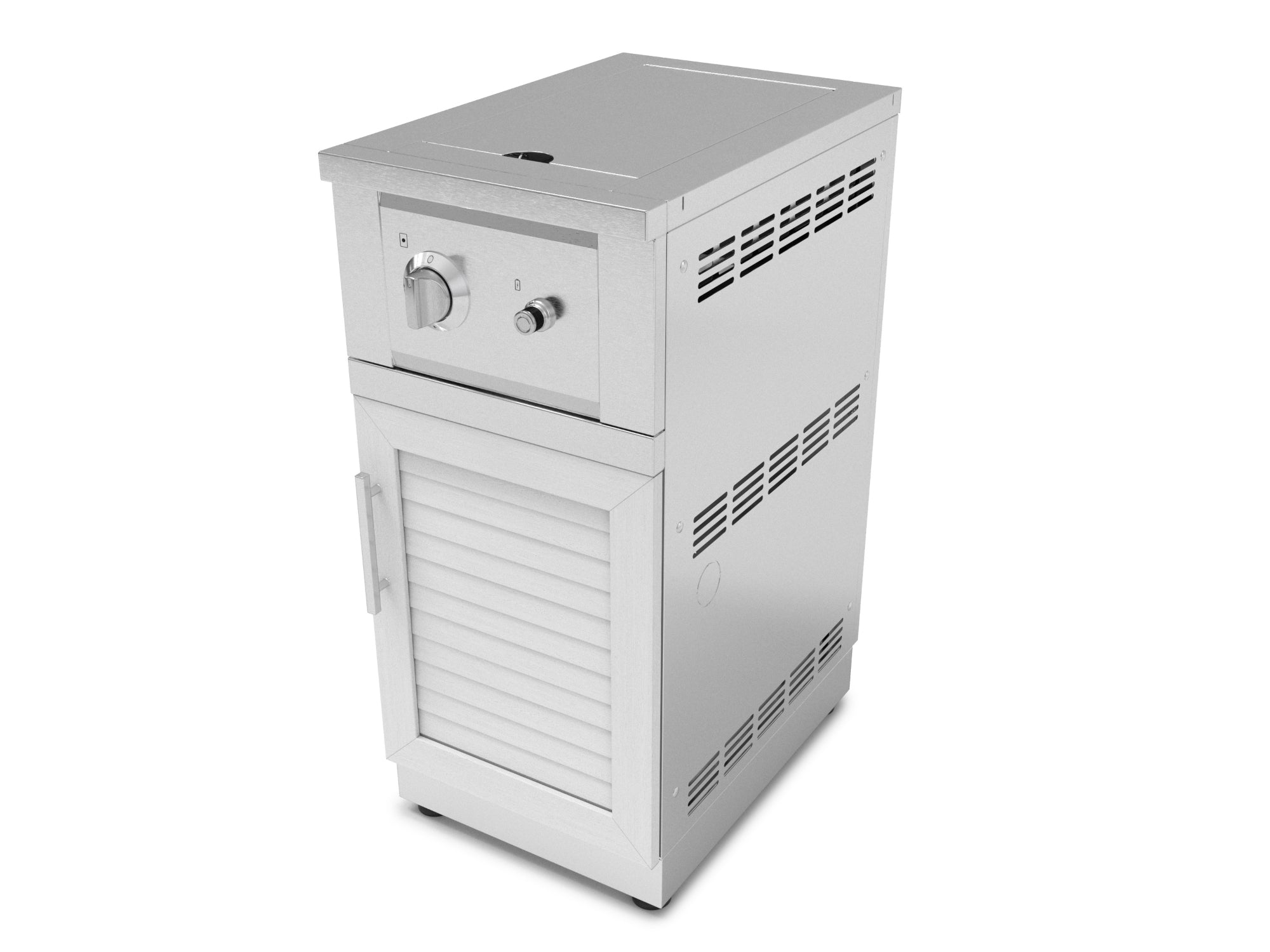 Outdoor Kitchen Stainless Steel Louvered Doors Performance Side Burner with Cabinet