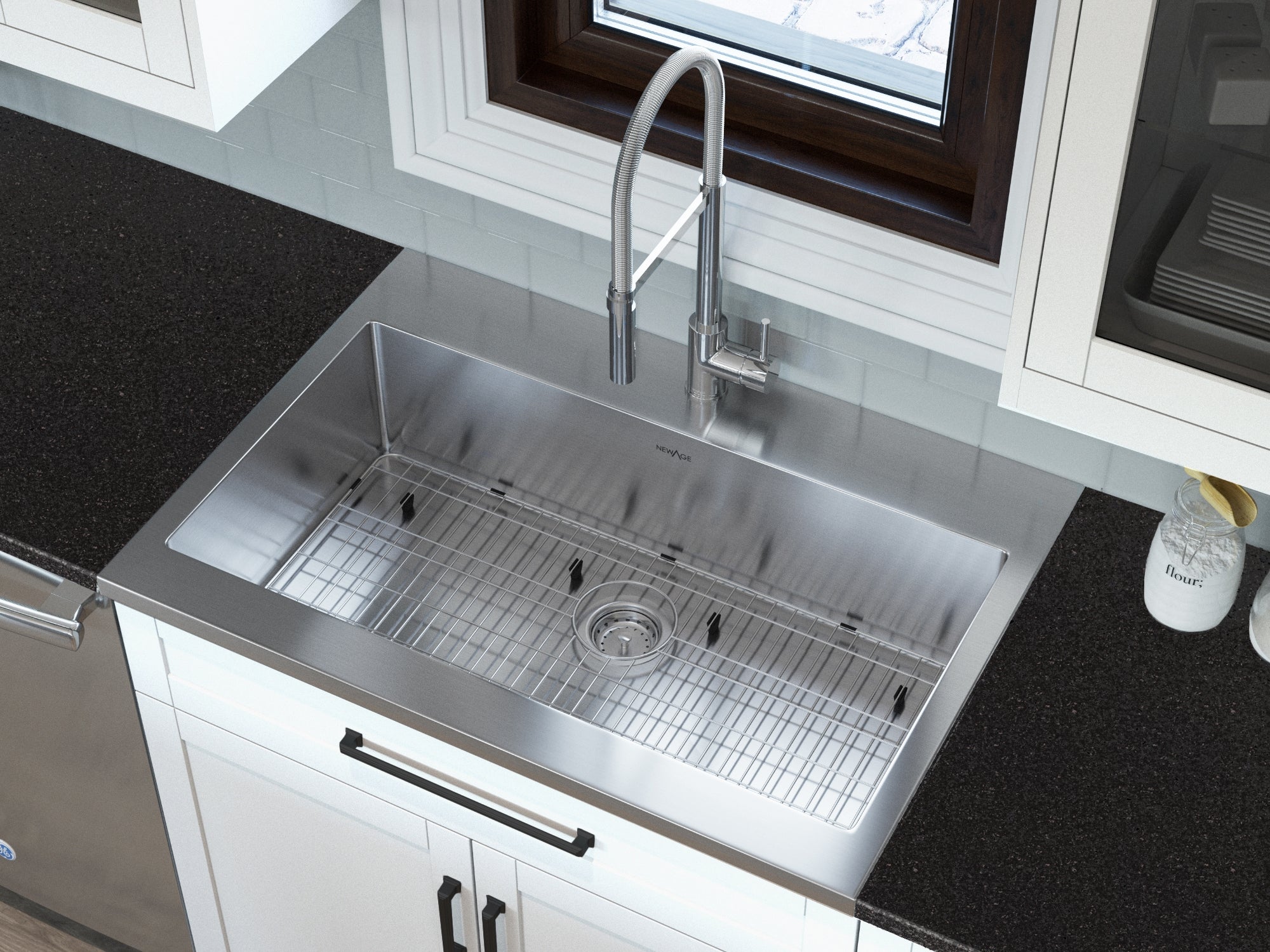 Coiled Pull-Down Faucet