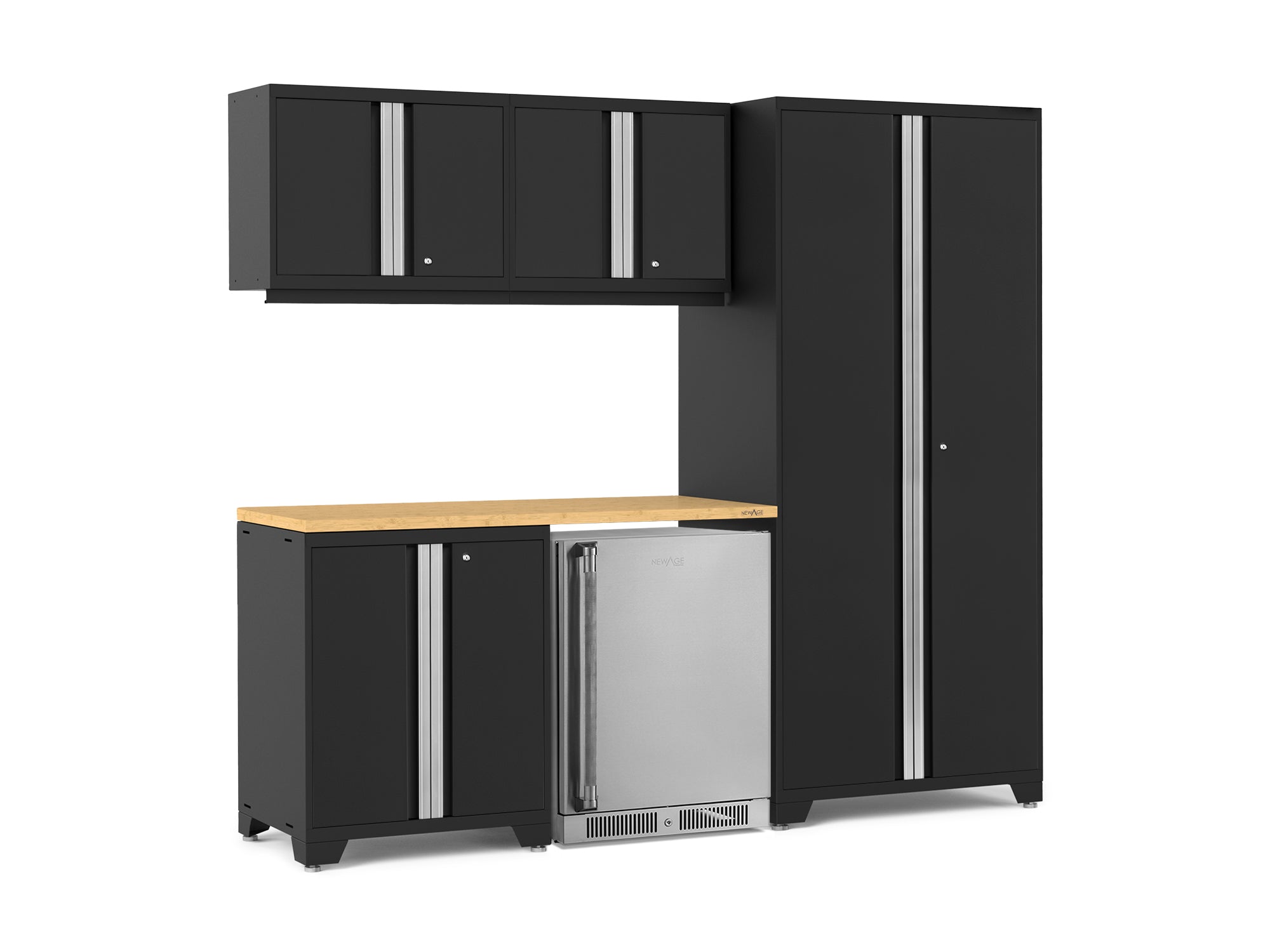 Black Frame with Black Door / Bamboo