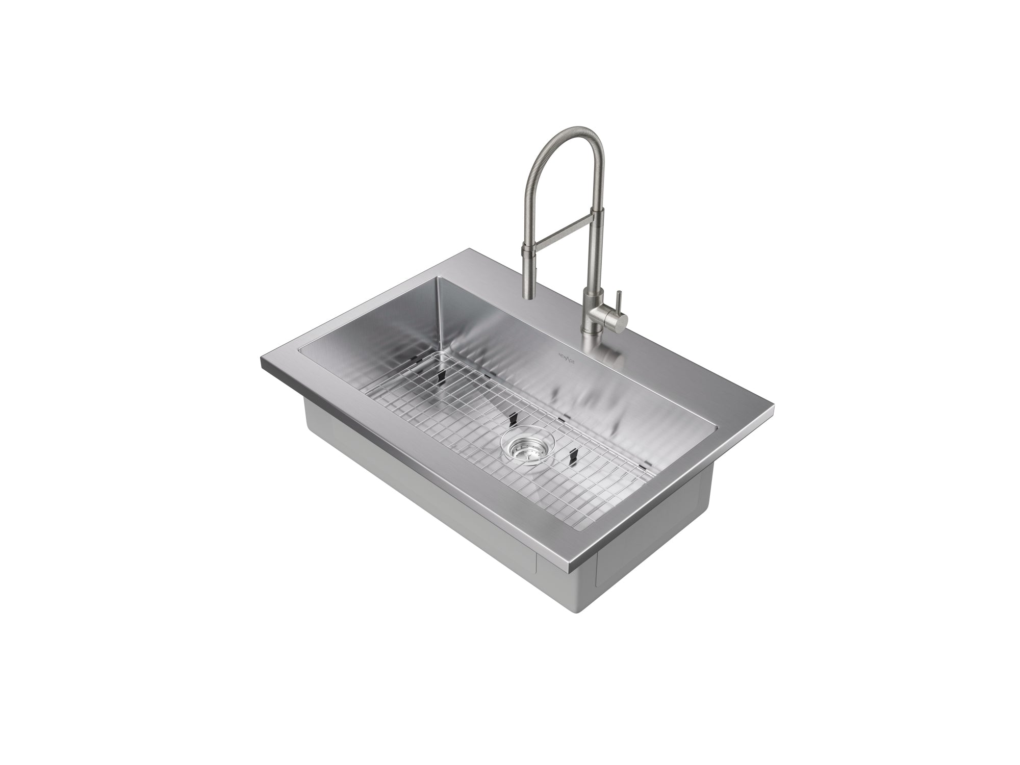 36 in. Standard Sink with Flex Pull Down Faucet