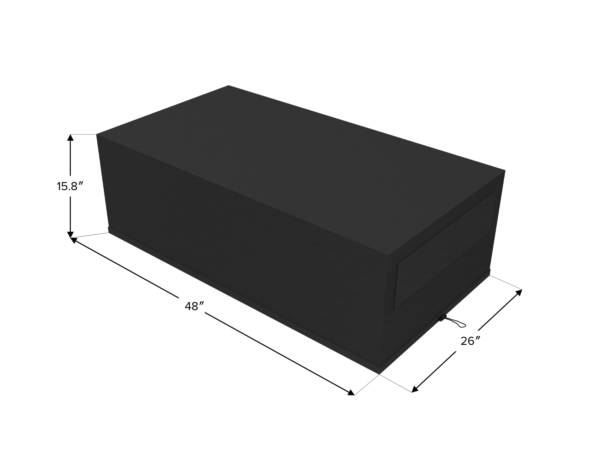 Outdoor Furniture Cover Bundle With 1 & 2 Seater Main Panel, Right/Left Side Panel, Square Ottoman/ Coffee Table, Rectangle Coffee Table and Side Table Covers
