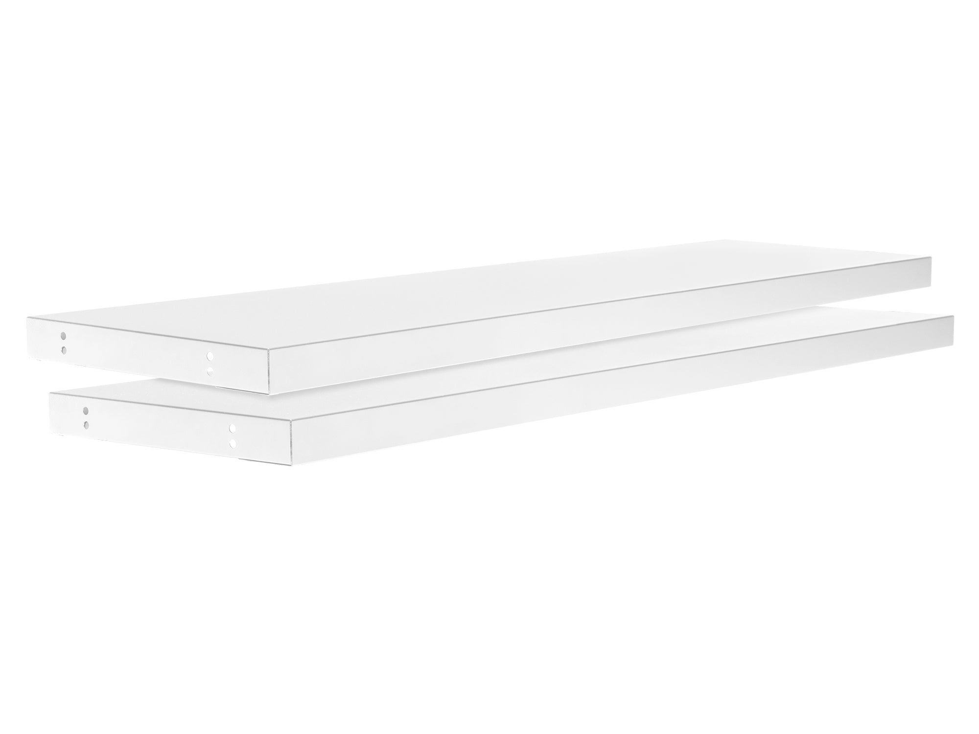 Bold Series 72" Display Wall Shelf Set (Pack of 2) - White