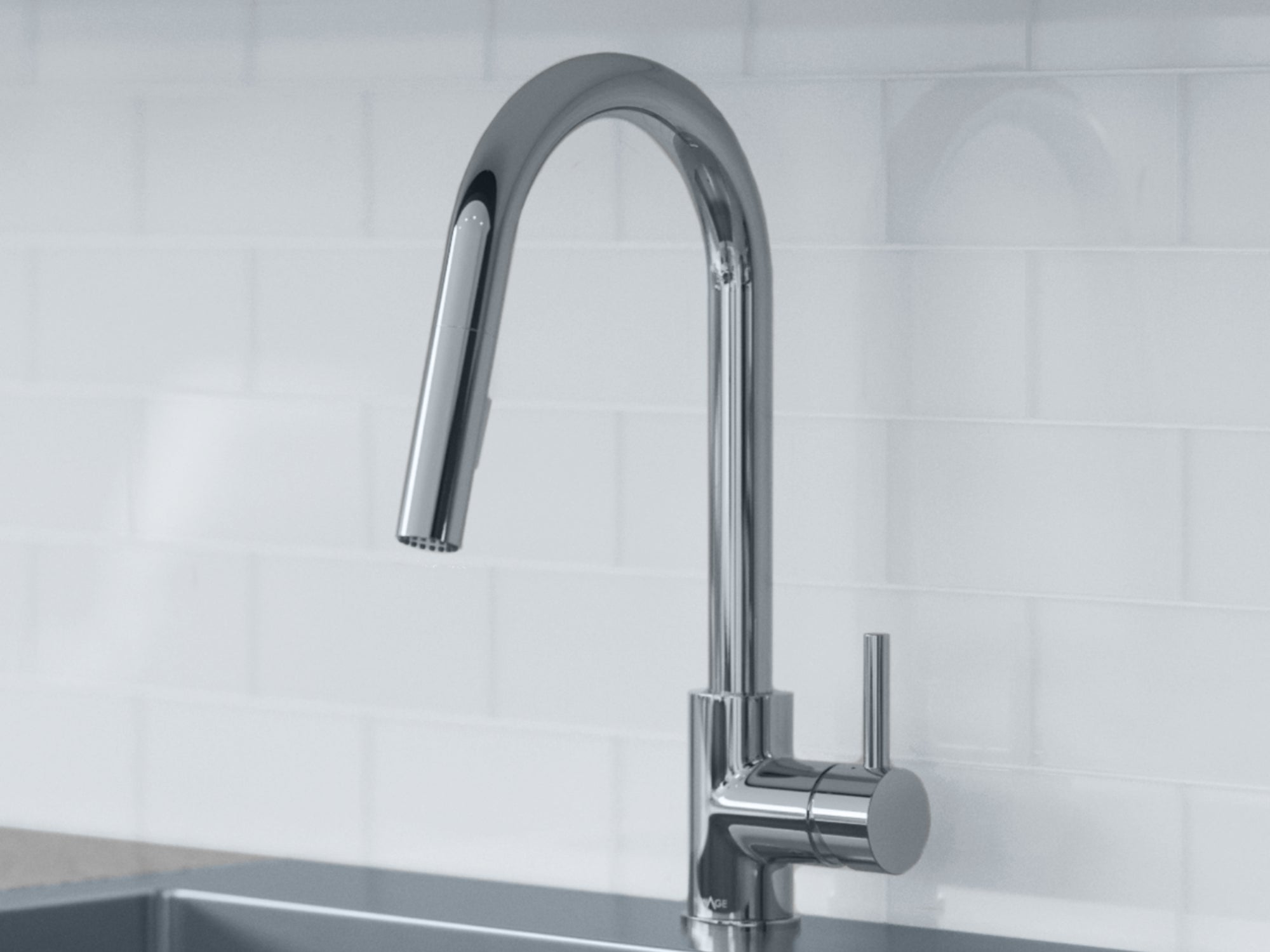 19 in. Overmount Single Bowl Stainless Steel Sink with Classic Pull Down Faucet