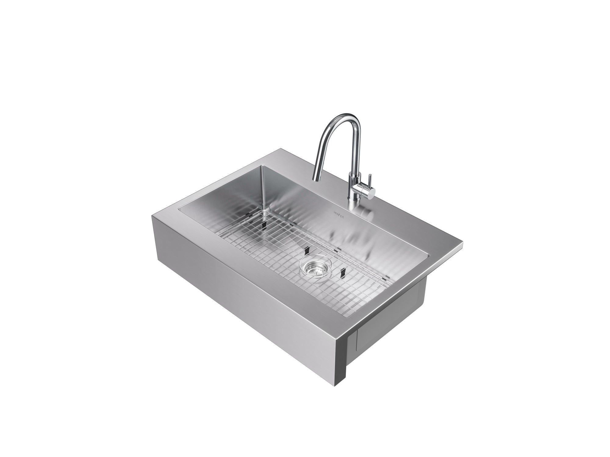 36 in. Farmhouse Sink with Classic Pull Down Faucet