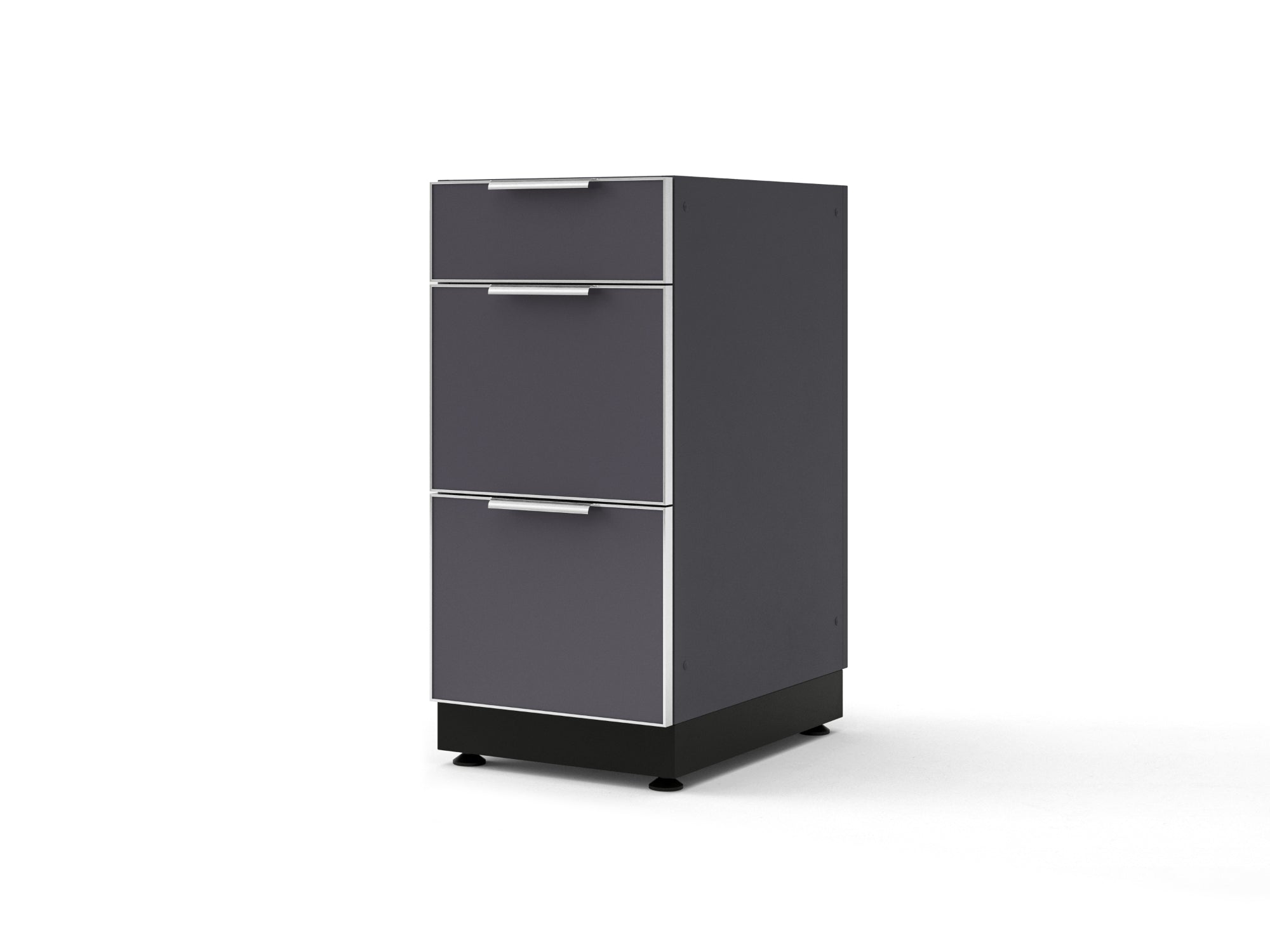 Outdoor Kitchen Aluminum 16 in. 3-Drawer Cabinet