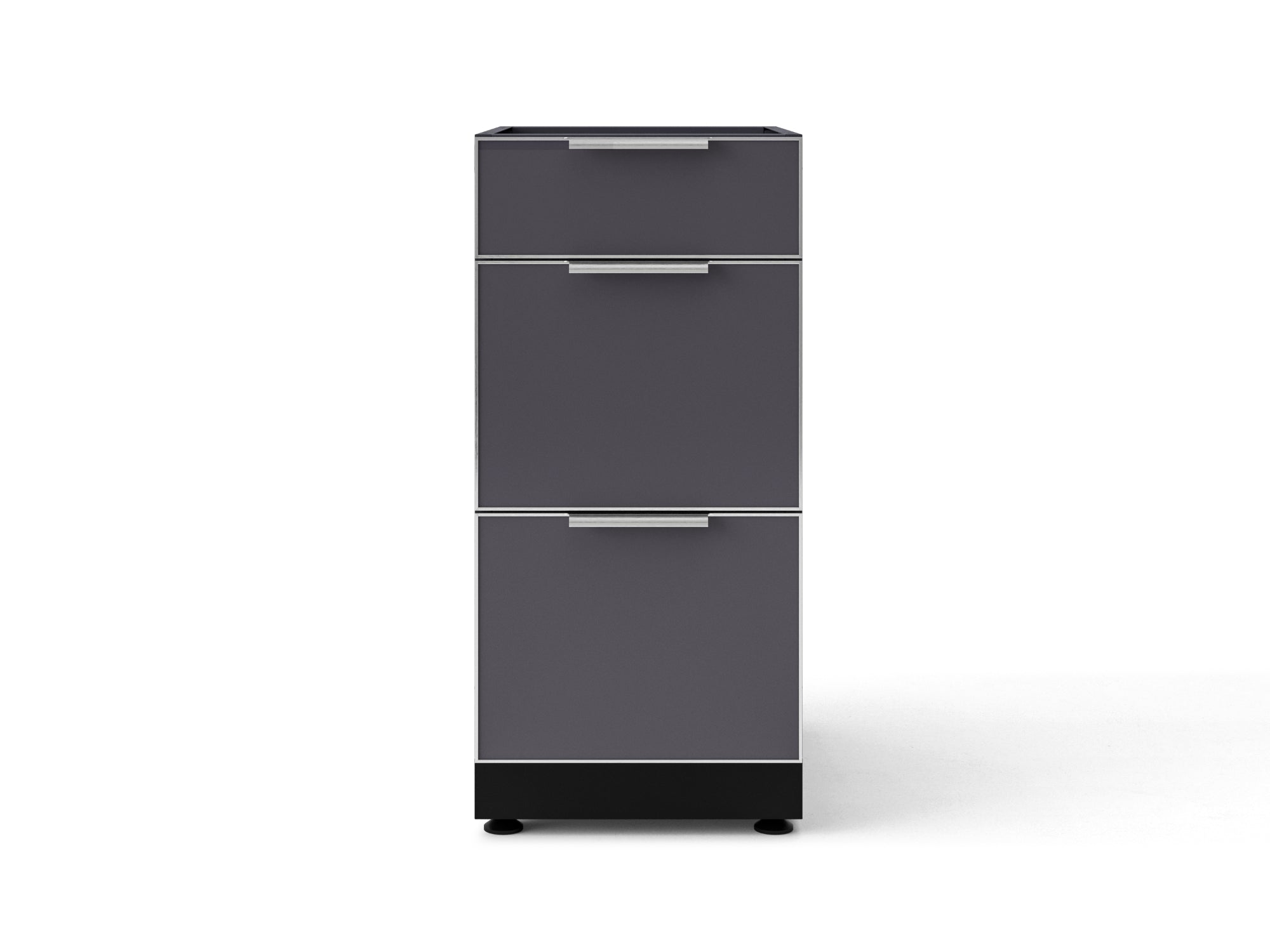Outdoor Kitchen Aluminum 16 in. 3-Drawer Cabinet