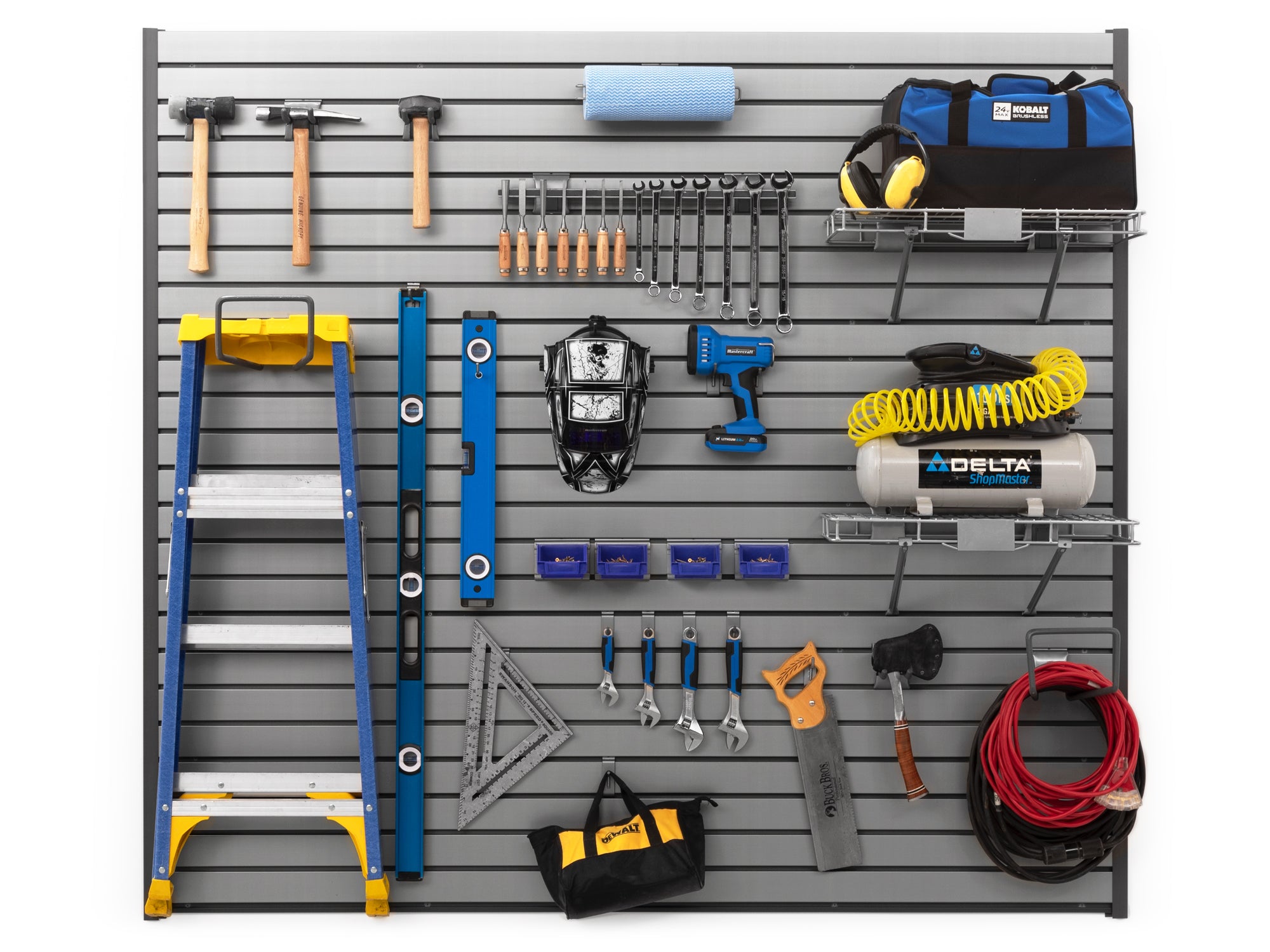 Lockable Slatwall 26-Piece Handyman Hook Kit