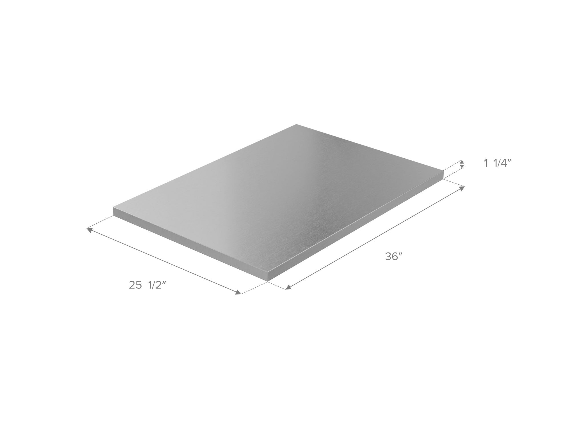 Signature Outdoor Kitchen Cabinet Stainless Steel Countertop Bundle: 36 in. Countertop