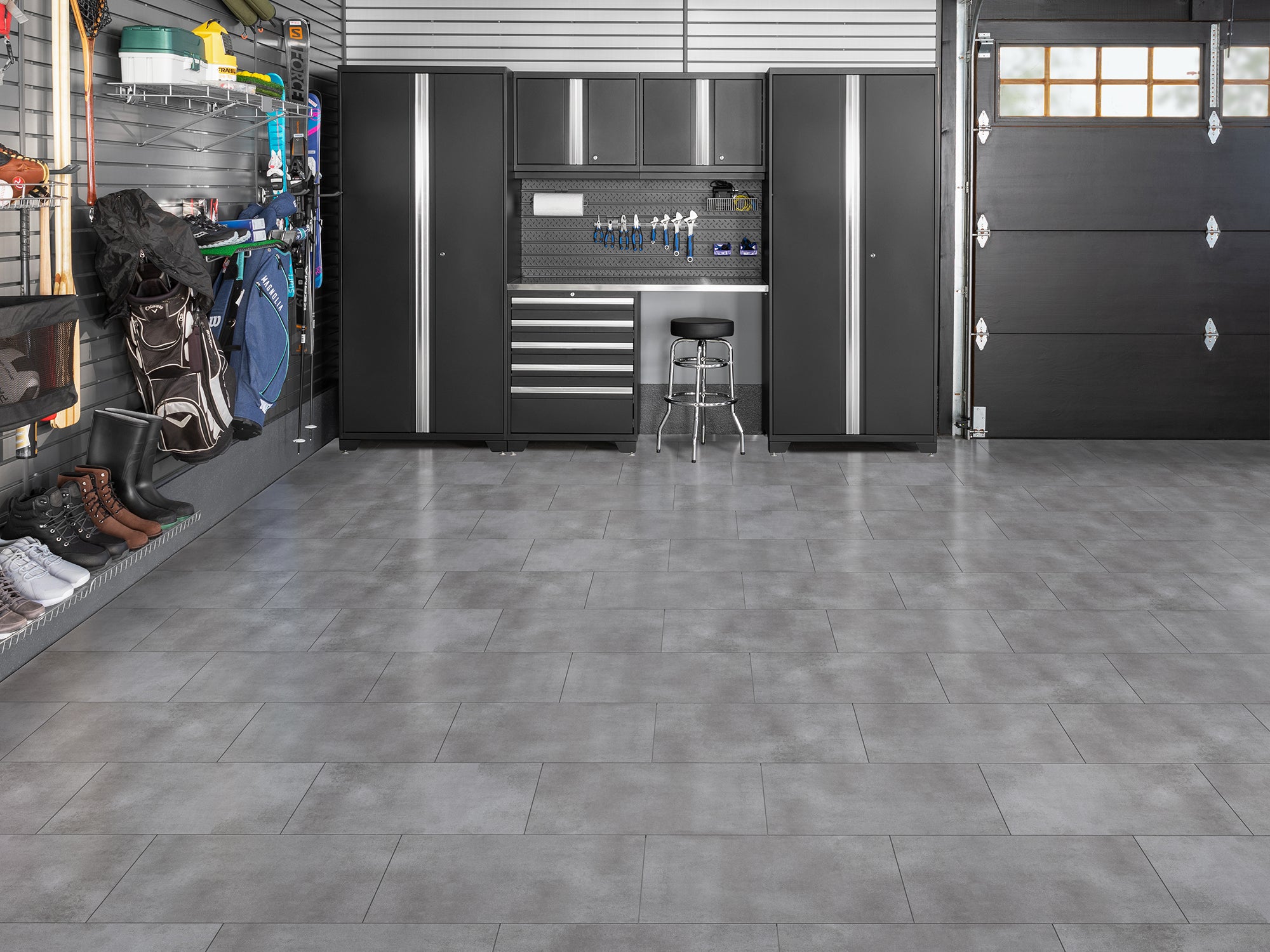 Stone Composite LVT Flooring - Charcoal