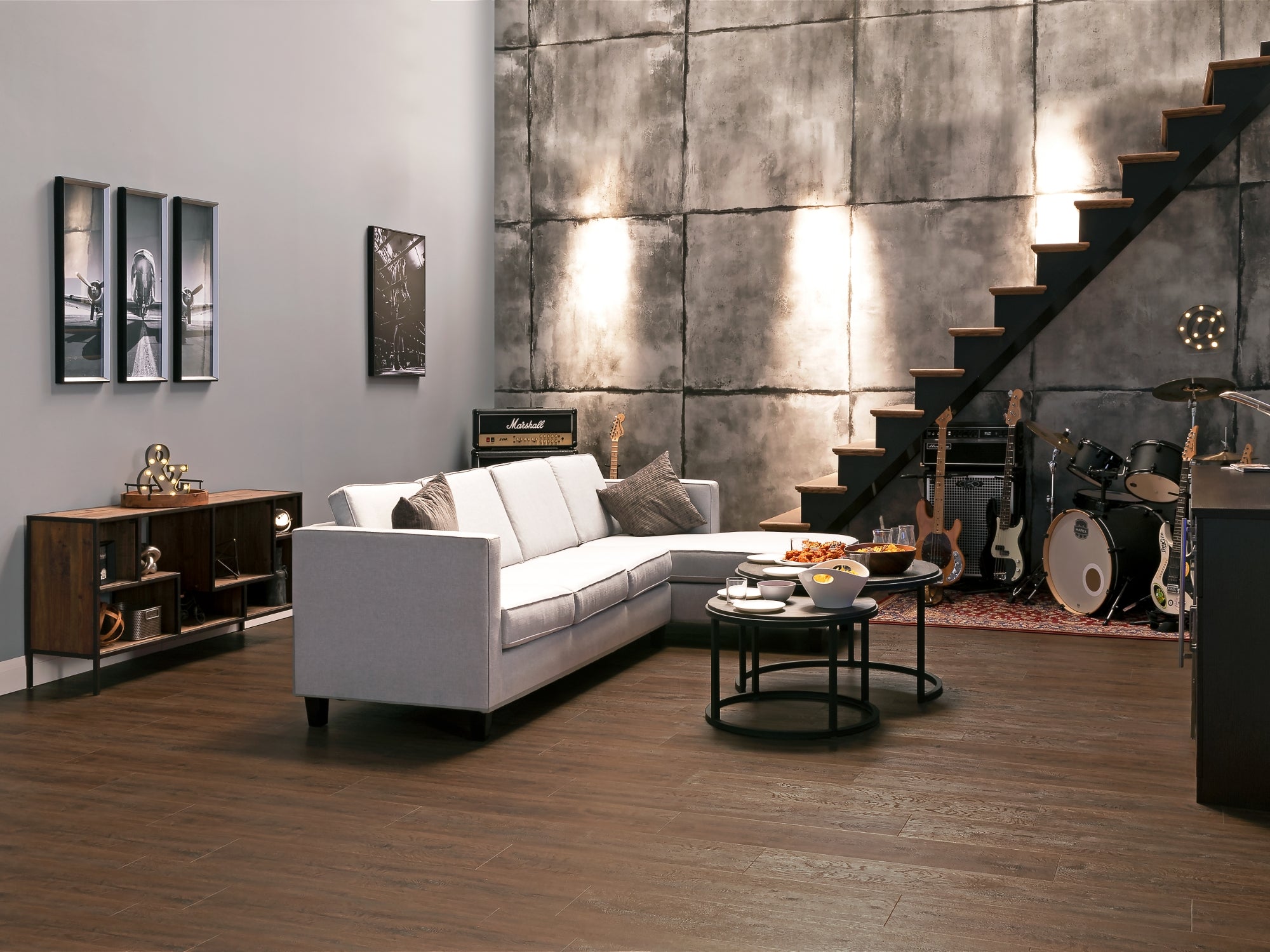 Stone Composite LVP Flooring 5mm 900 sq. ft. Flooring Bundle
