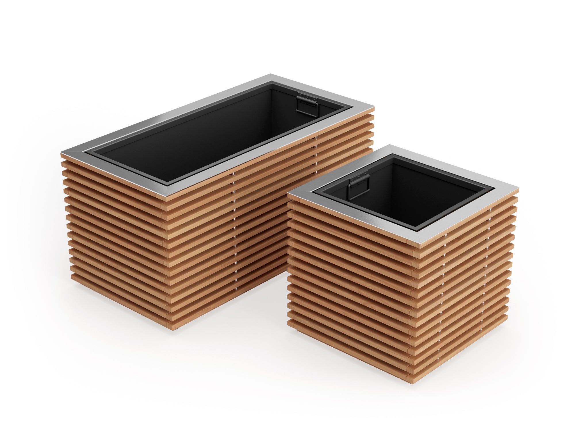 Monterey Square Planter and Rectangular Planter Box Set