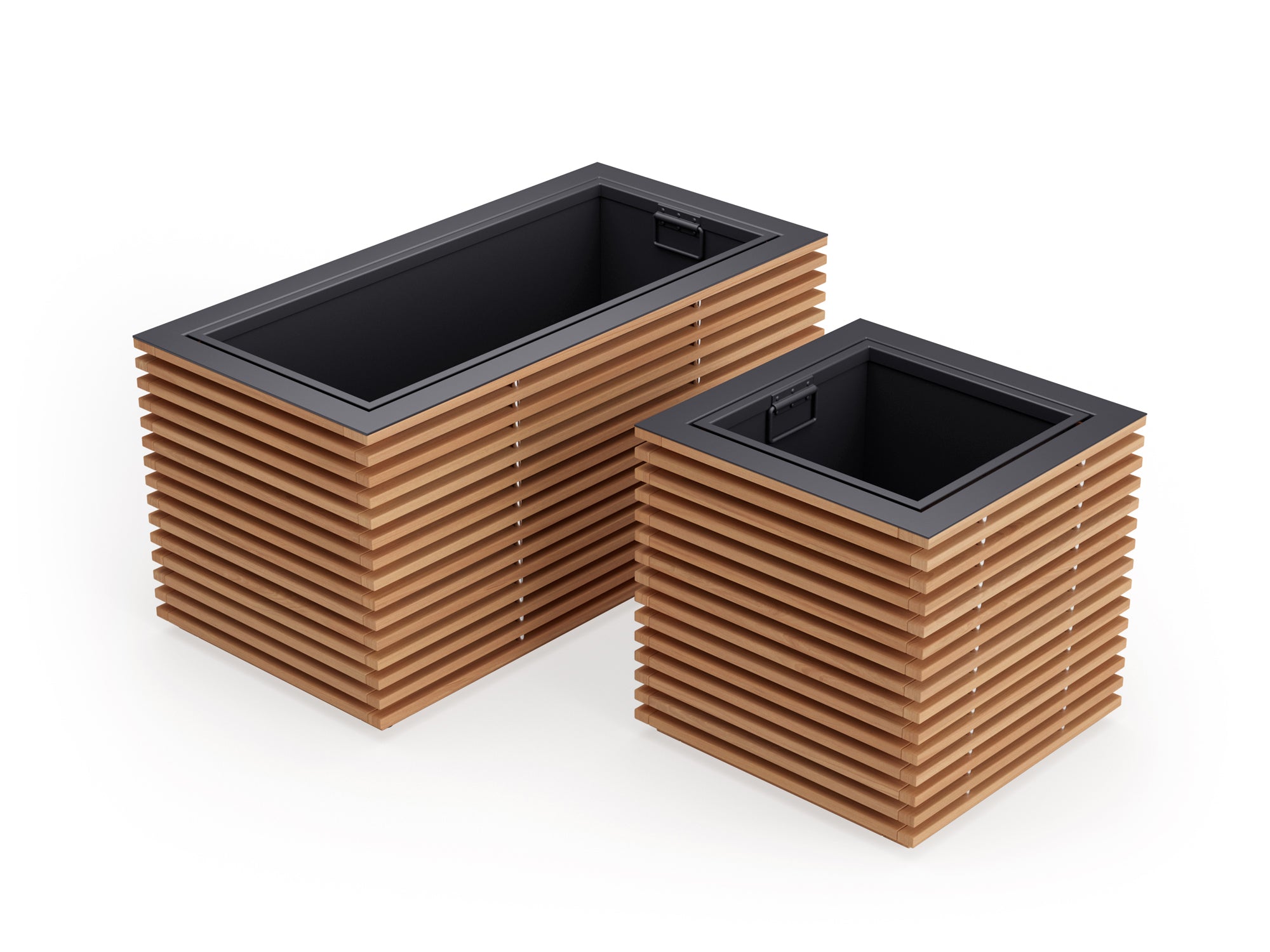 Monterey Square Planter and Rectangular Planter Box Set