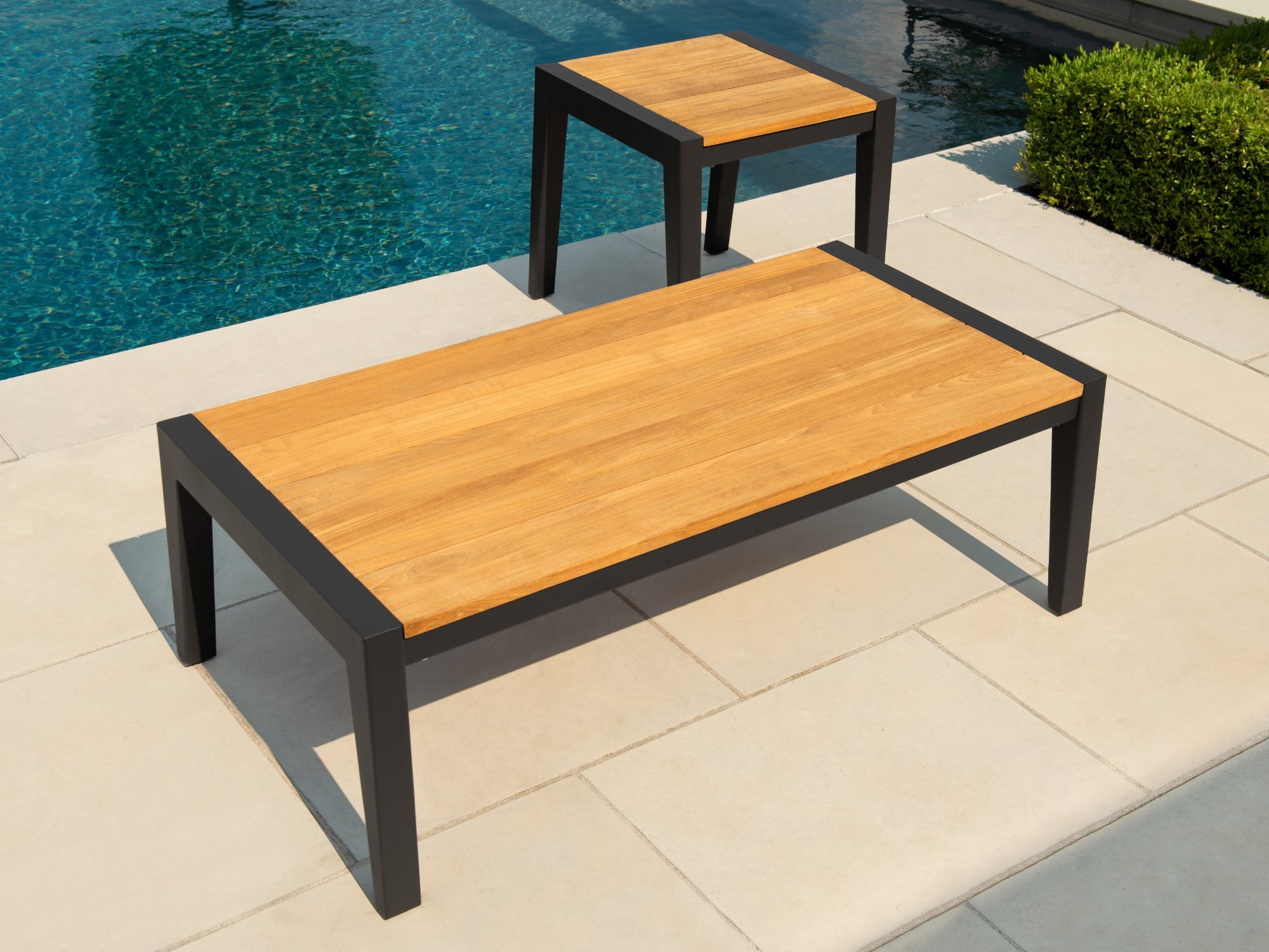 Rhodes 4 Seater Chat Set with Coffee Table and Side Table