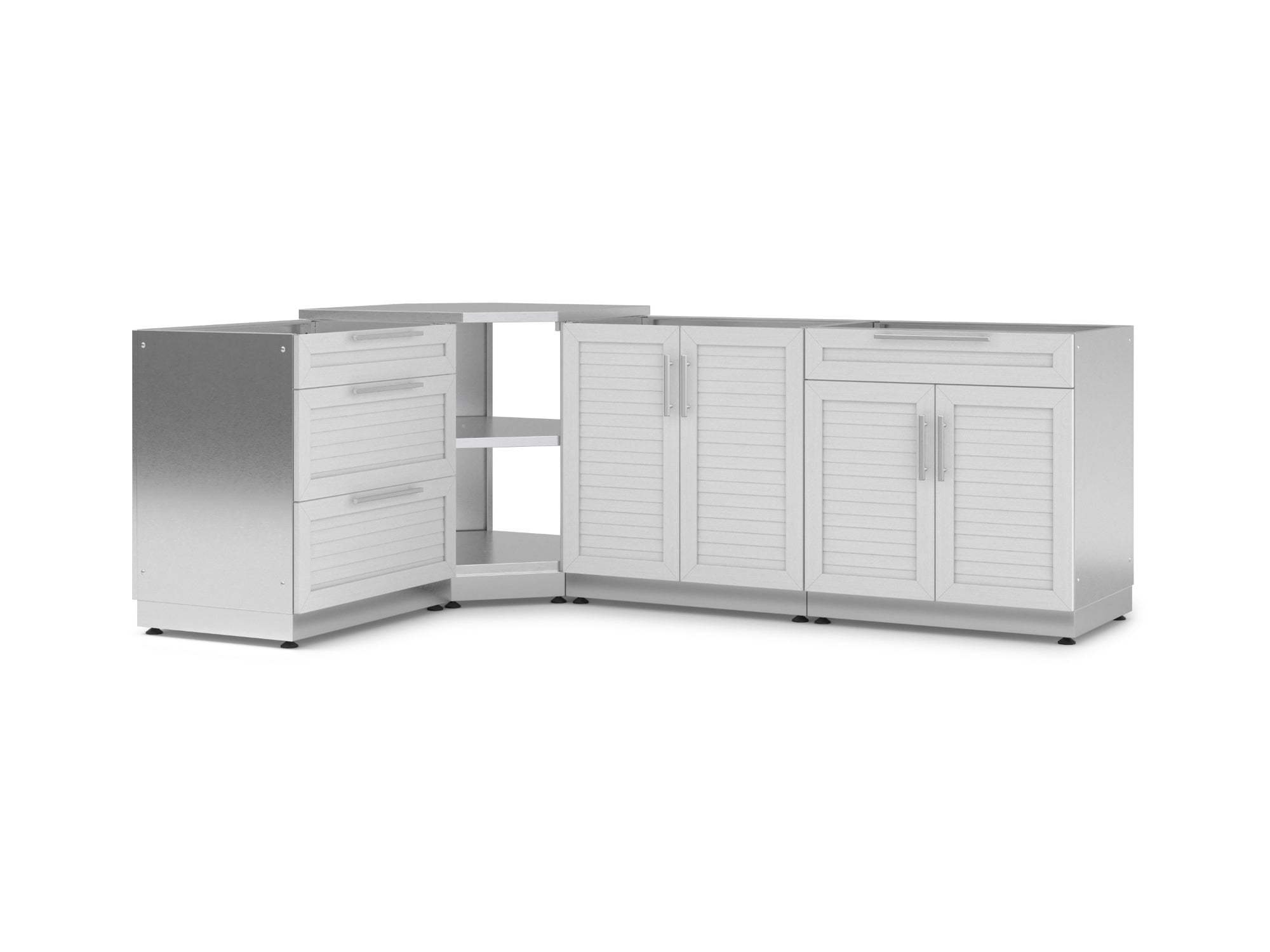 Louvered White