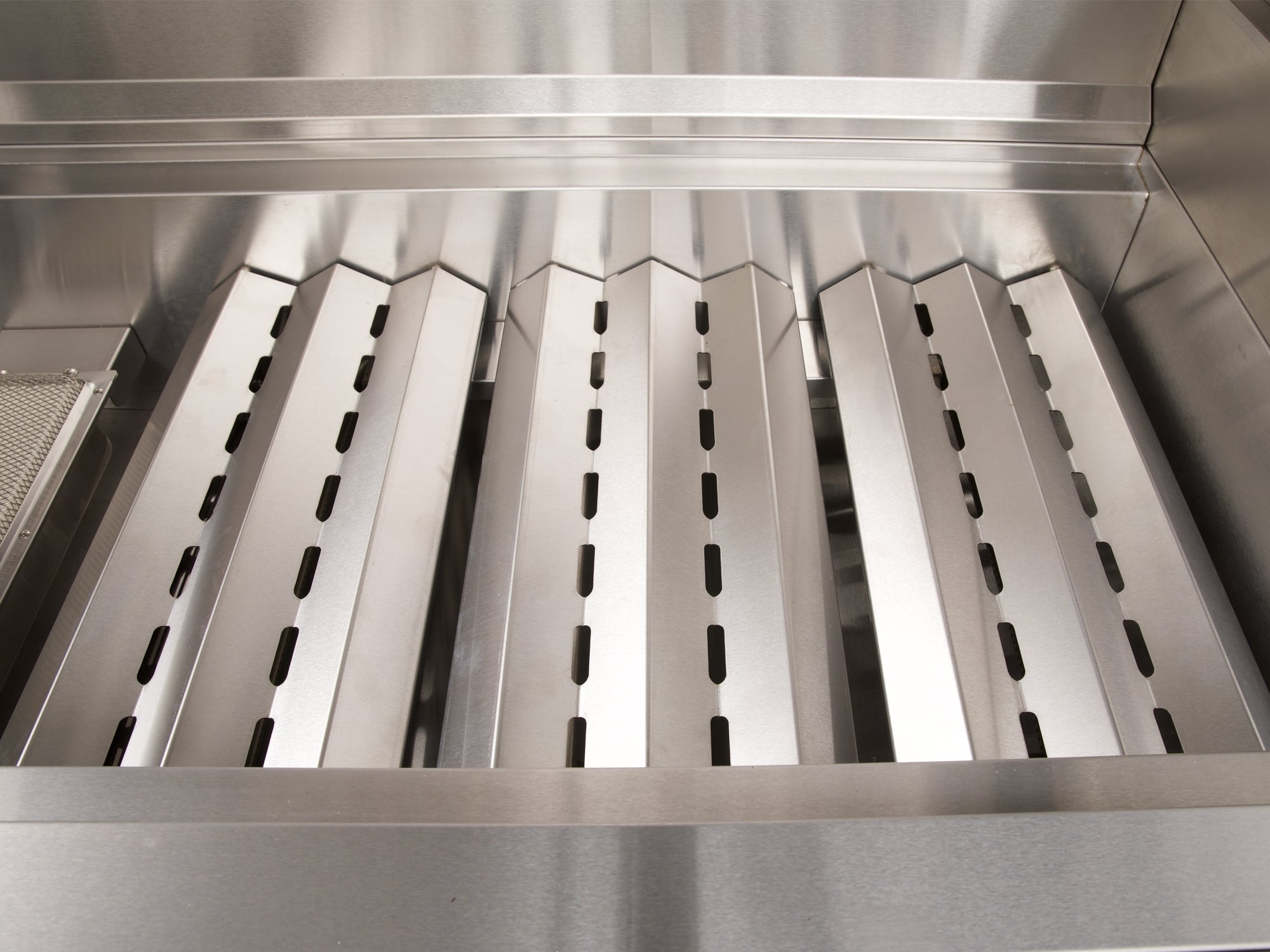 Outdoor Kitchen Stainless-Steel Louvered Doors 5 Piece Cabinet Set with Sink, 2-Door with Drawer, Grill Cabinet, Performance Grill and Countertop