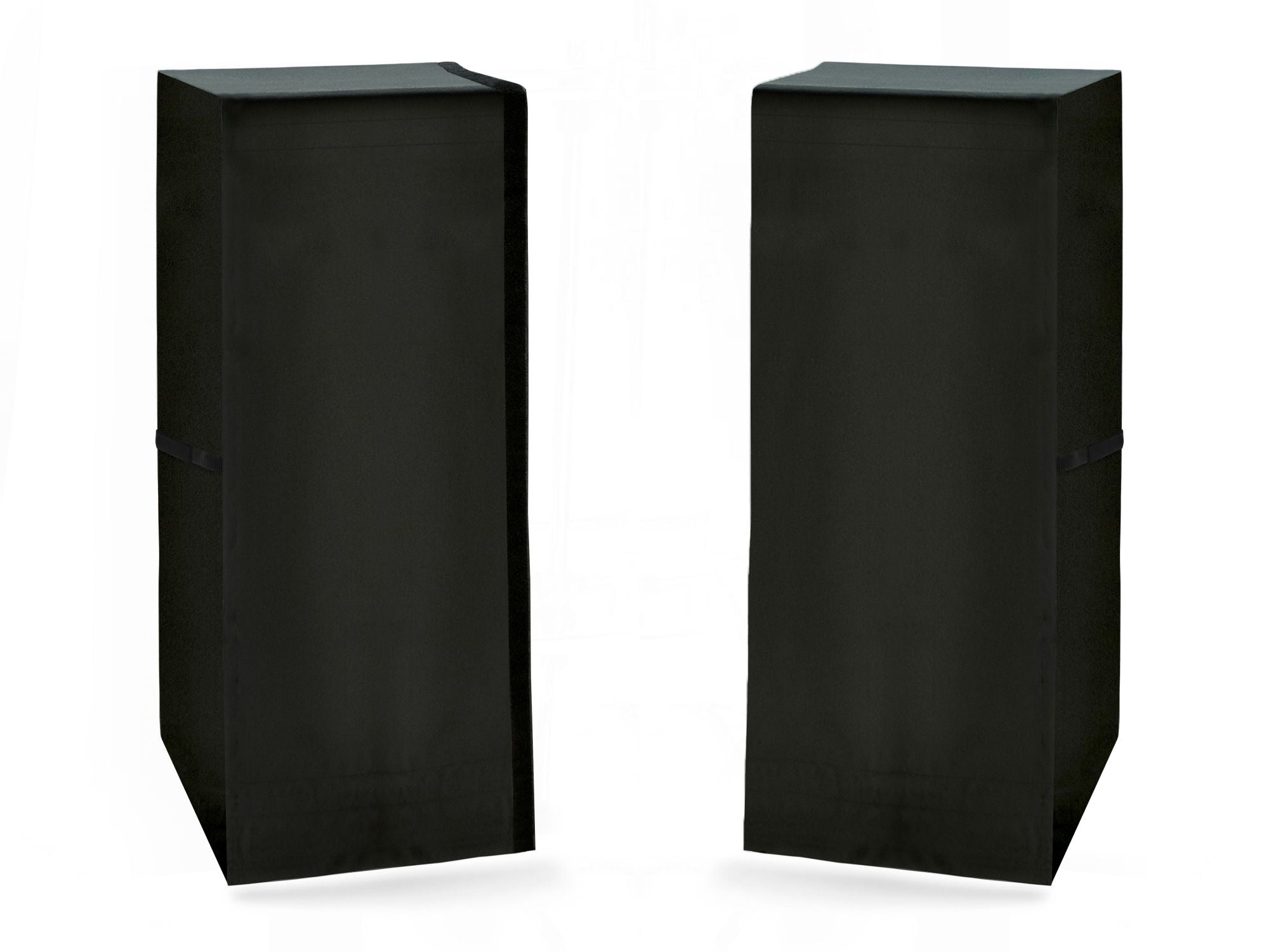 Classic Outdoor Kitchen Cabinet Cover: Platinum-Performance Grill Cart Left & Right Side Platform Black Cover (set of 2)
