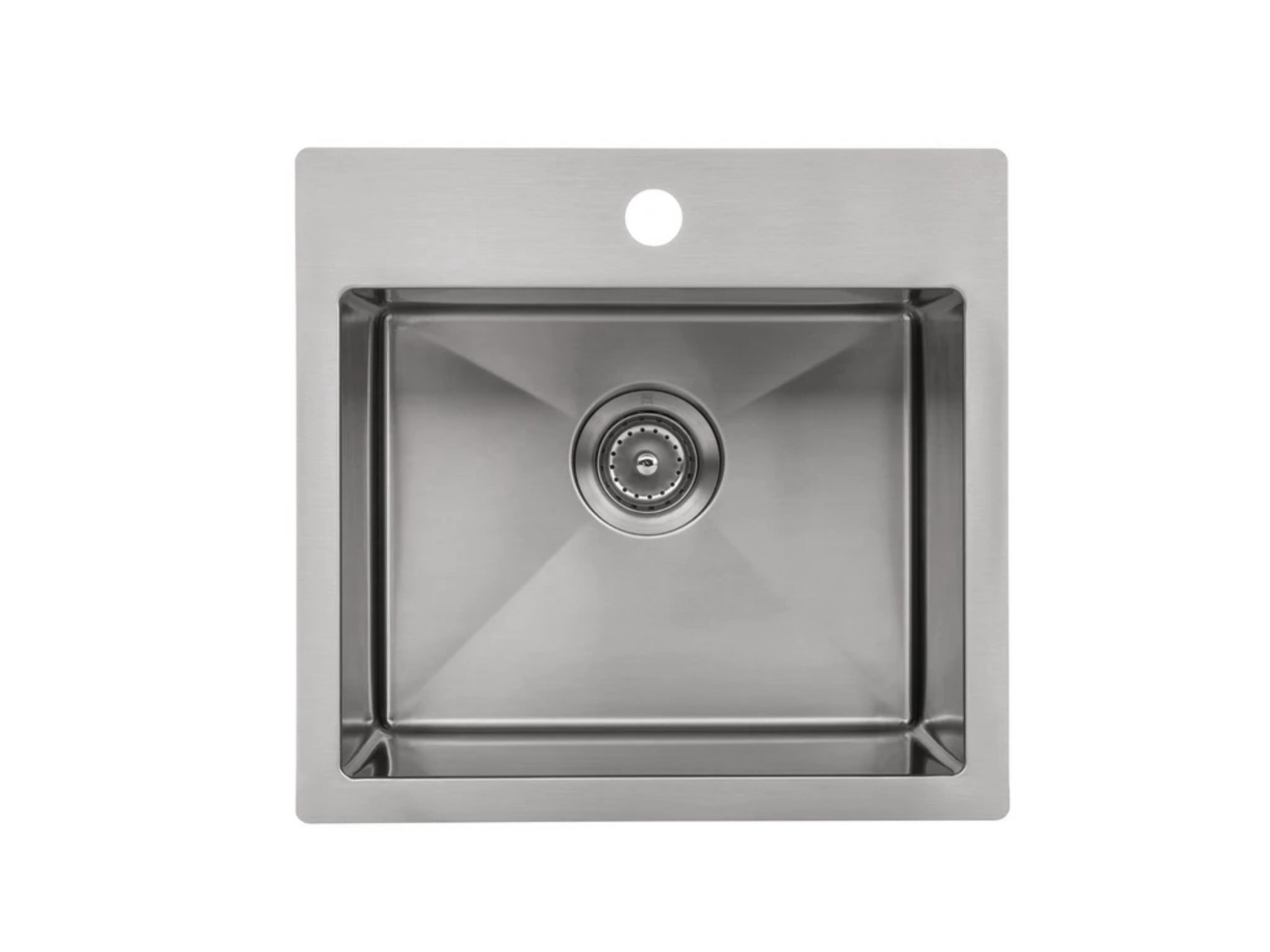 19 in. Overmount Single Bowl Stainless Steel Sink with Coiled Pull Down Faucet