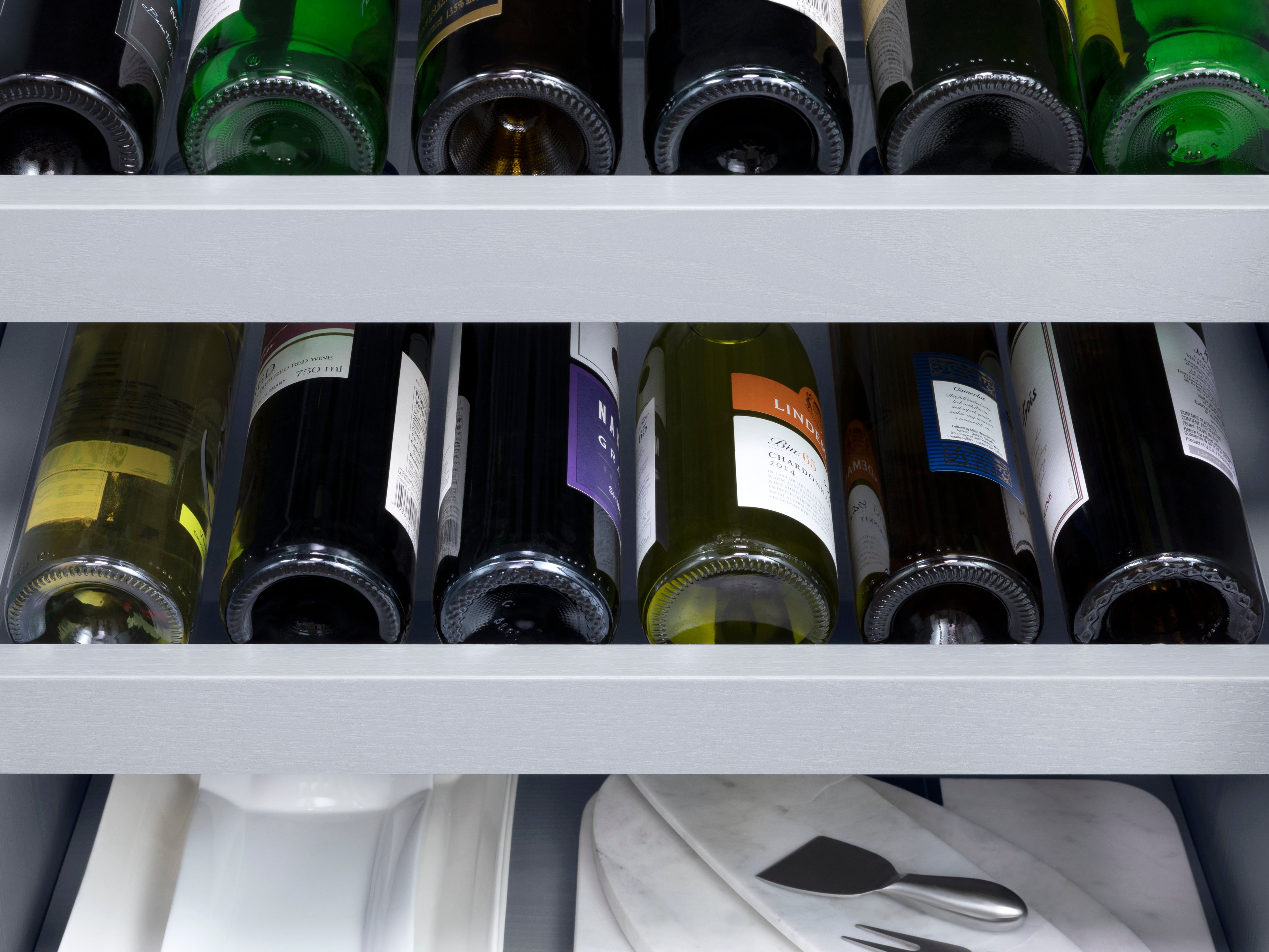 Home Bar Double Display Cabinet - 42"
