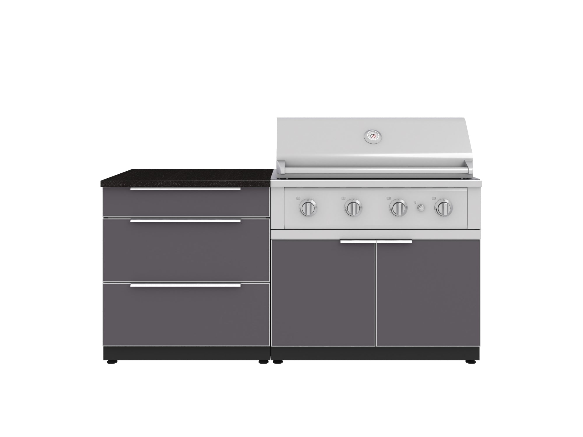 Slate Gray / 40 in. Performance Grill (NG) / Estone Nano Black
