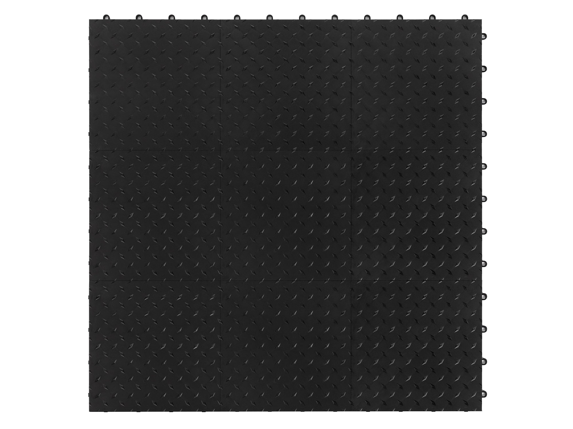 Diamond Pattern Polypropylene Garage Flooring Tiles 600 sq. ft. Checkered Pattern Flooring Bundle