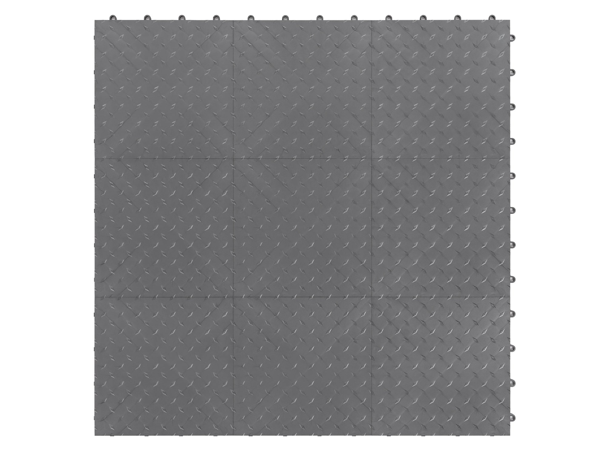 Diamond Pattern Polypropylene Garage Flooring Tiles 600 sq. ft. Checkered Pattern Flooring Bundle