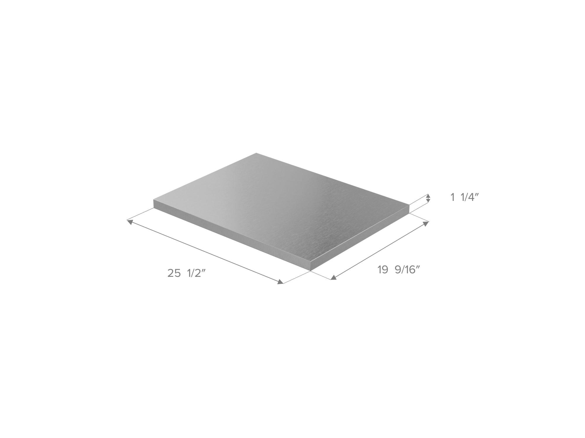 Signature Outdoor Kitchen Cabinet Stainless Steel Countertop Bundle: (2) 18 in. Countertop 1-Side Extended