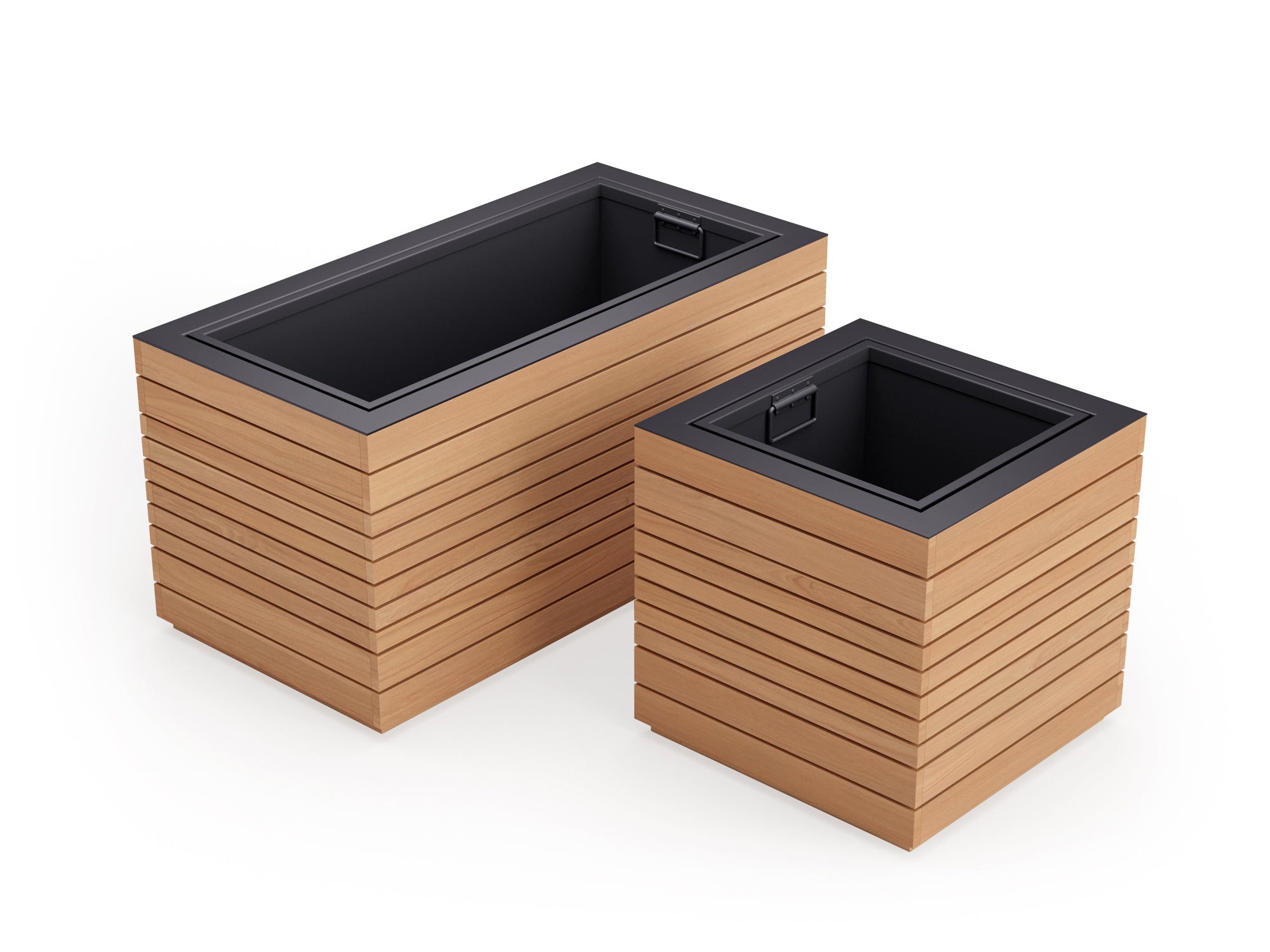 Rhodes Square Planter and Rectangular Planter