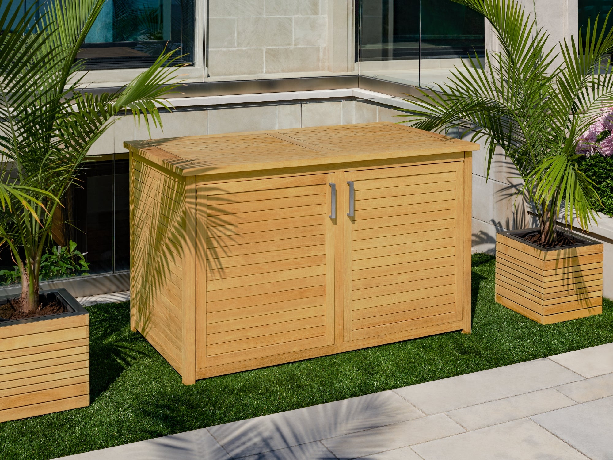 Rhodes Square Planter and Rectangular Planter