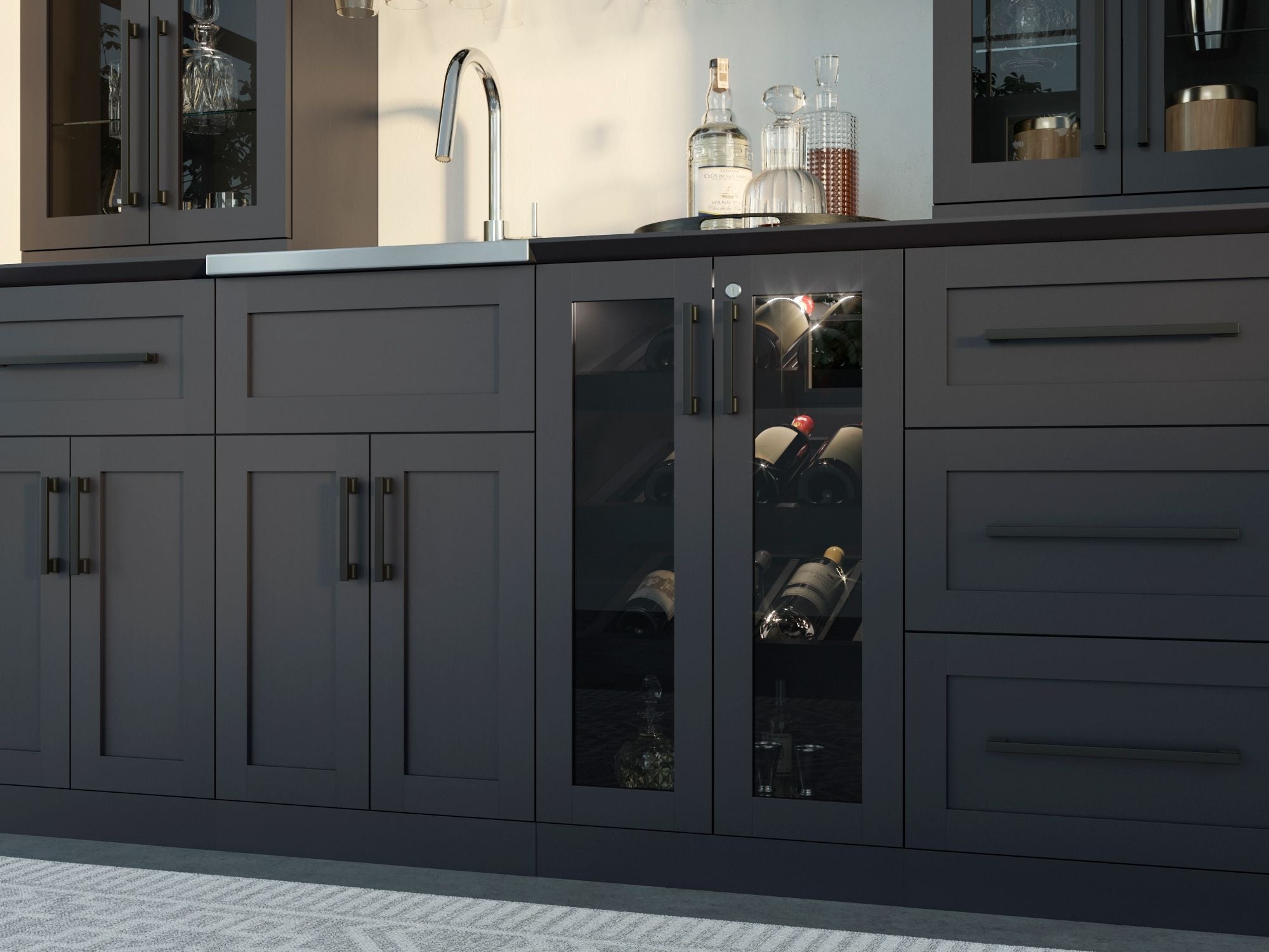 Home Bar Series Melamine Countertop (1 x 21 in. Countertop, 1 x 42 in. Countertop)