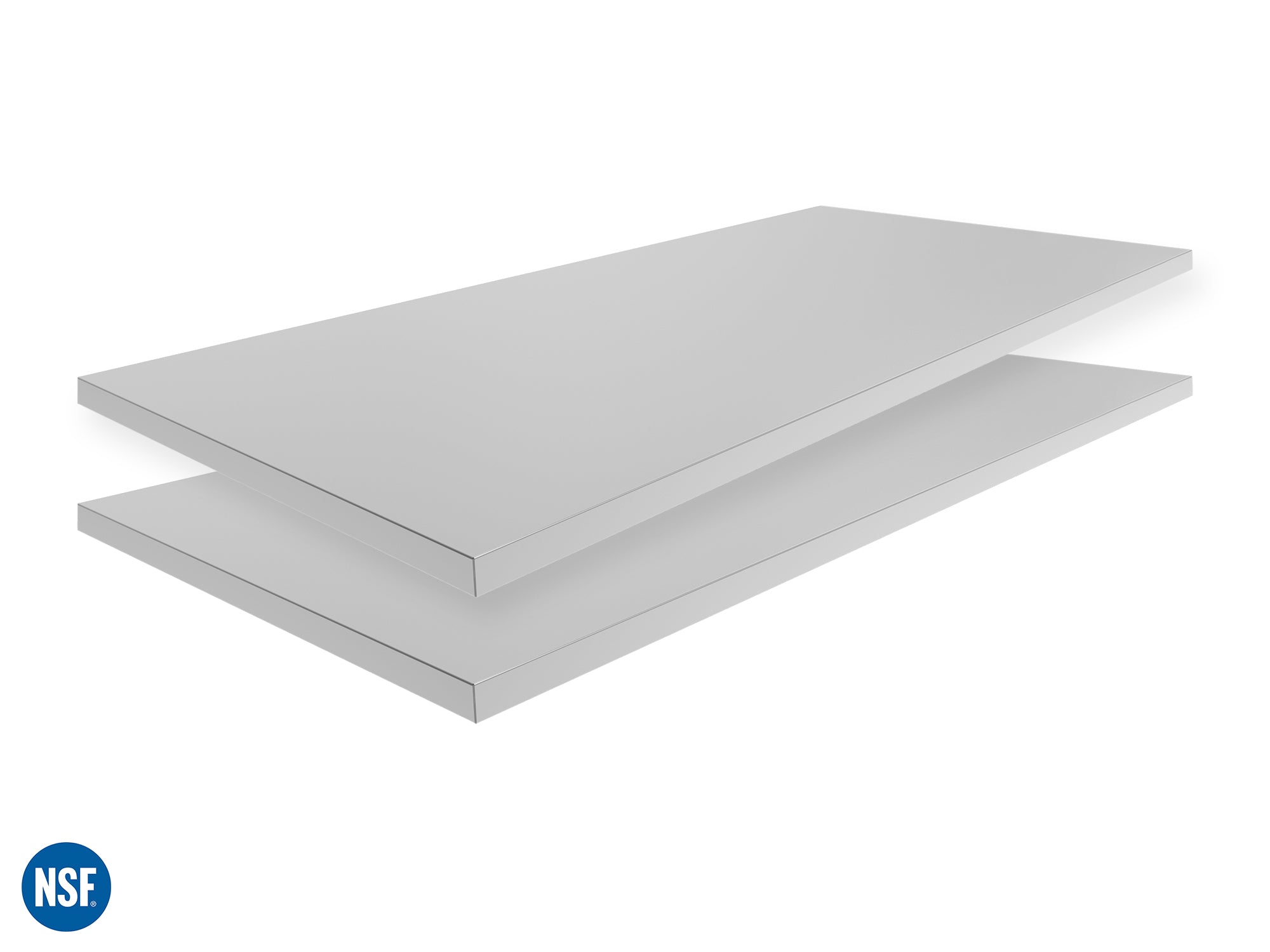 Outdoor Kitchen Stainless Steel Countertop Bundle: (2) 64 in. Countertops
