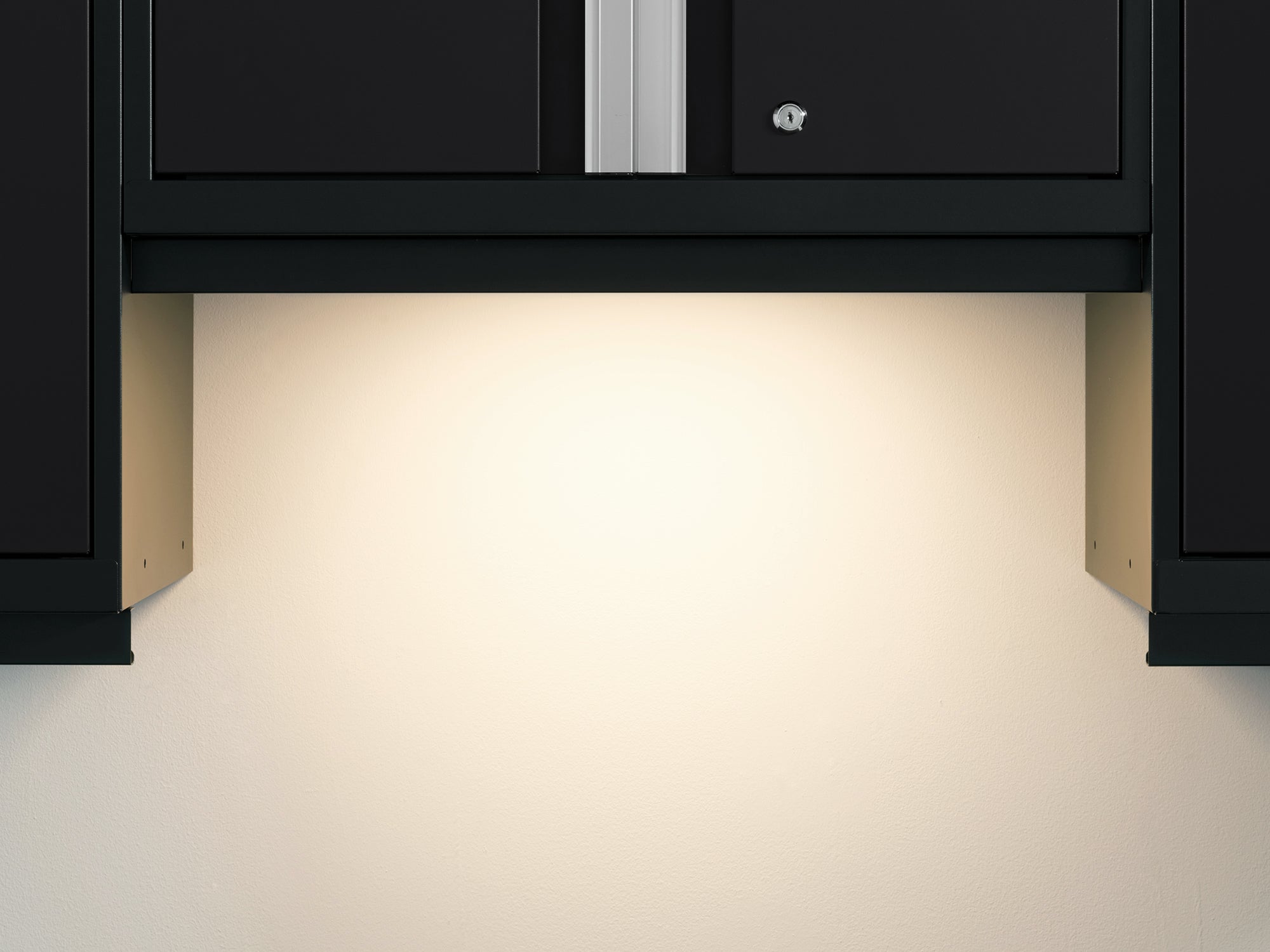 Bold Series 3 Piece Cabinet Set with Slatwall, Wall Cabinets and 72 in. Display Shelf