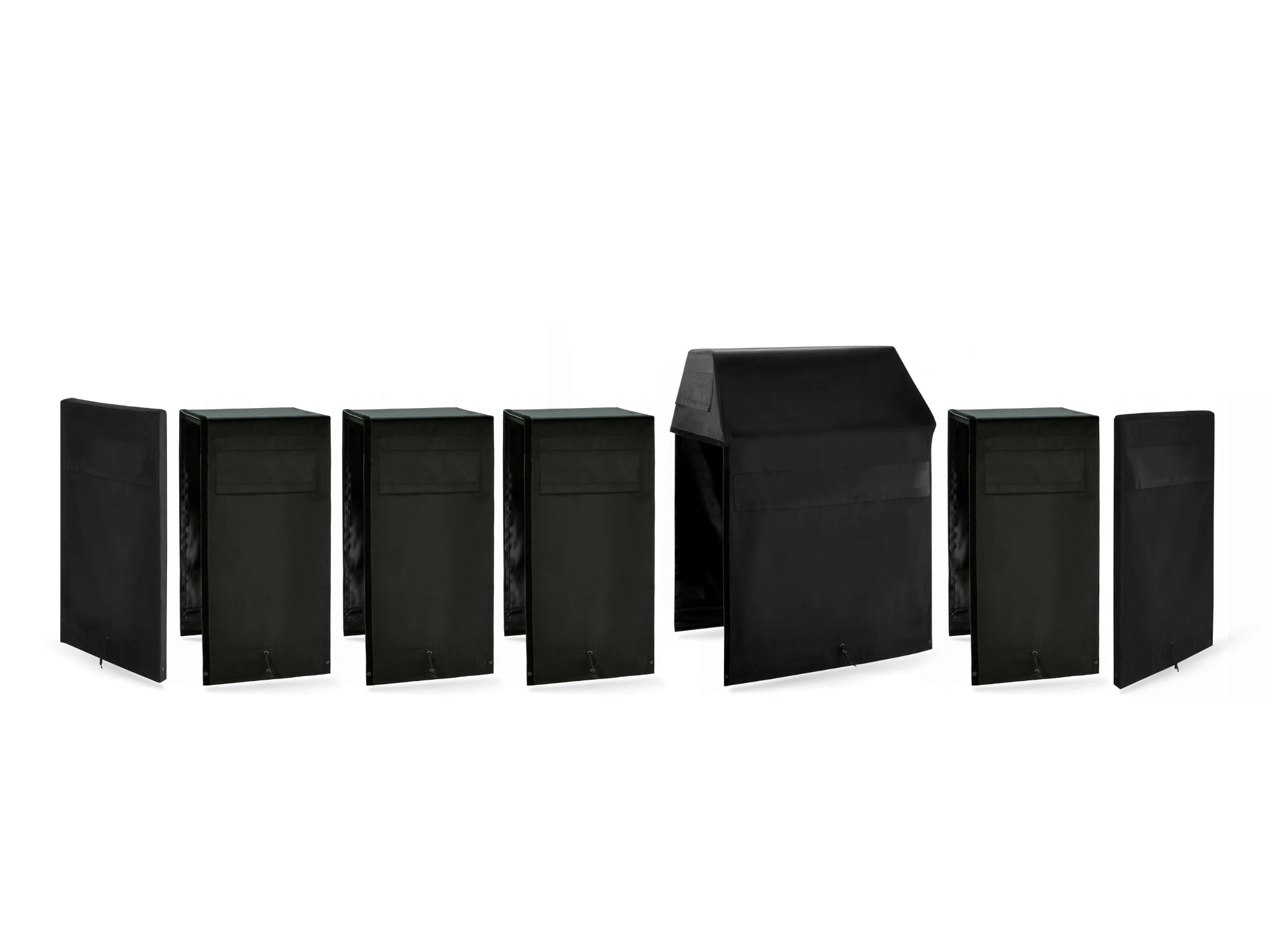 Outdoor Kitchen Cabinet Signature Cover Bundle: Performance Grill, (4) 18 in. Cabinet, Right/Left End Panel